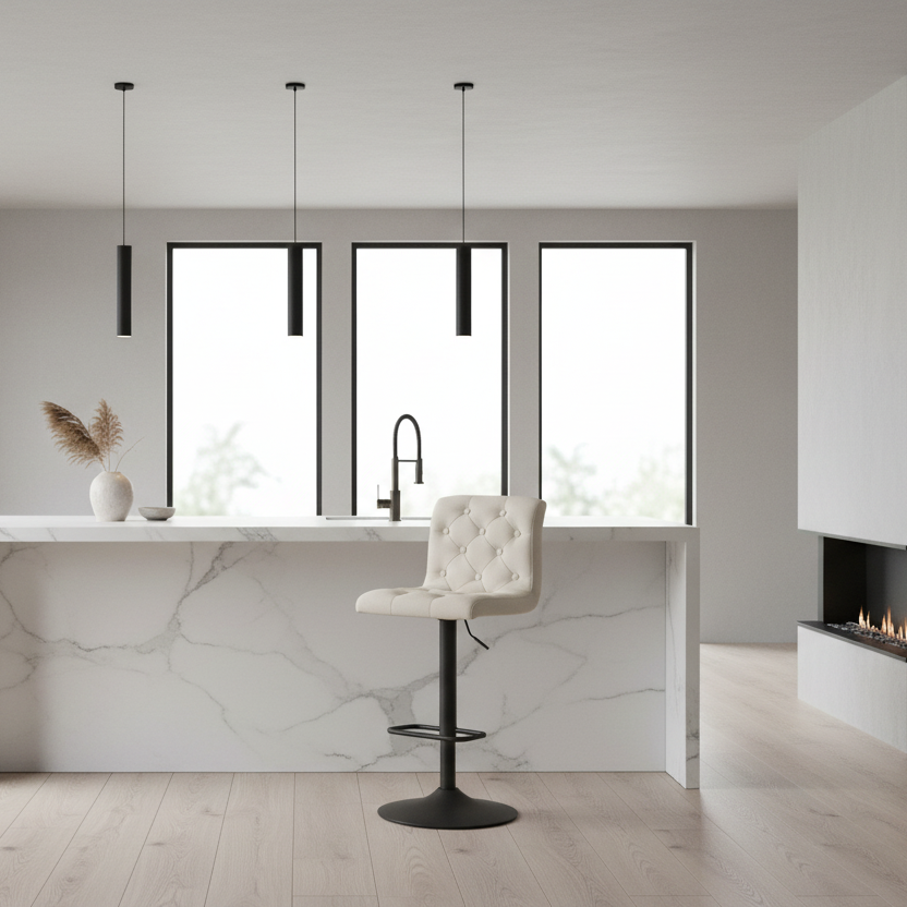 Tabouret pneumatique réglable Dex II, lot de 2