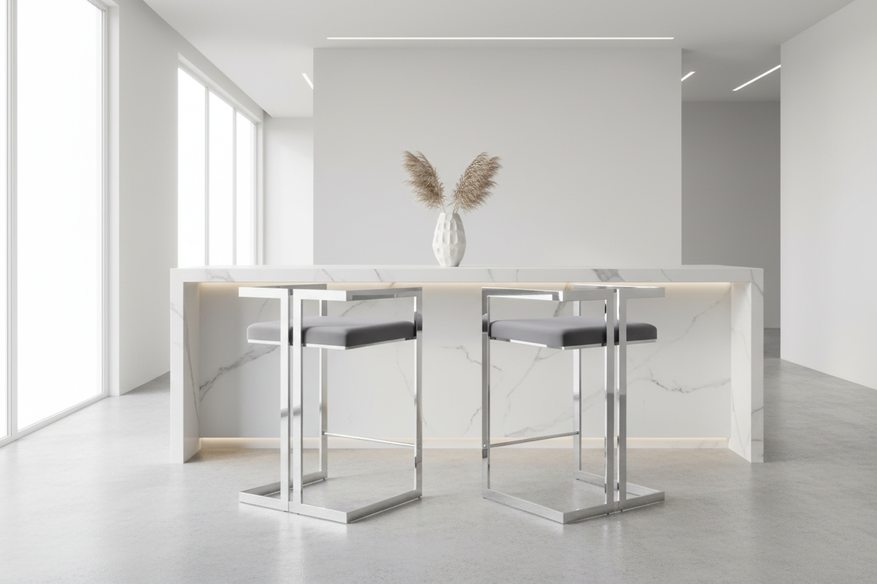 Cosmo-26'' Counter Stool-Blk/Gold Base