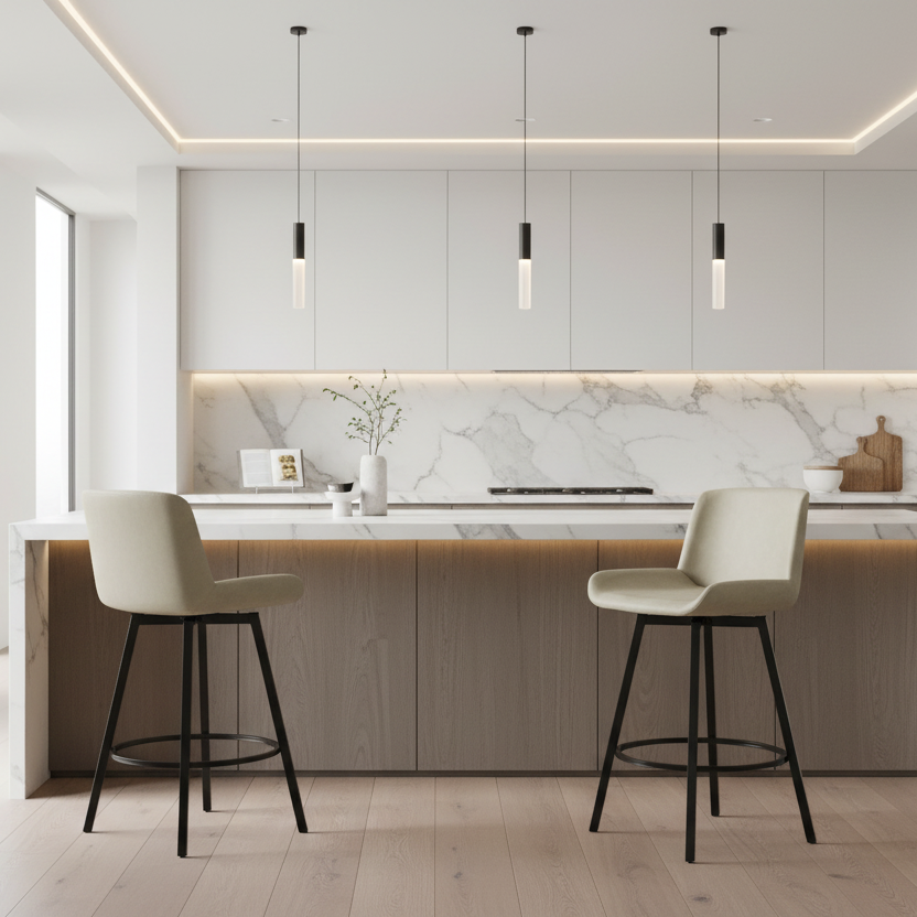 Fern-26'' Tabouret de bar, ensemble de 2