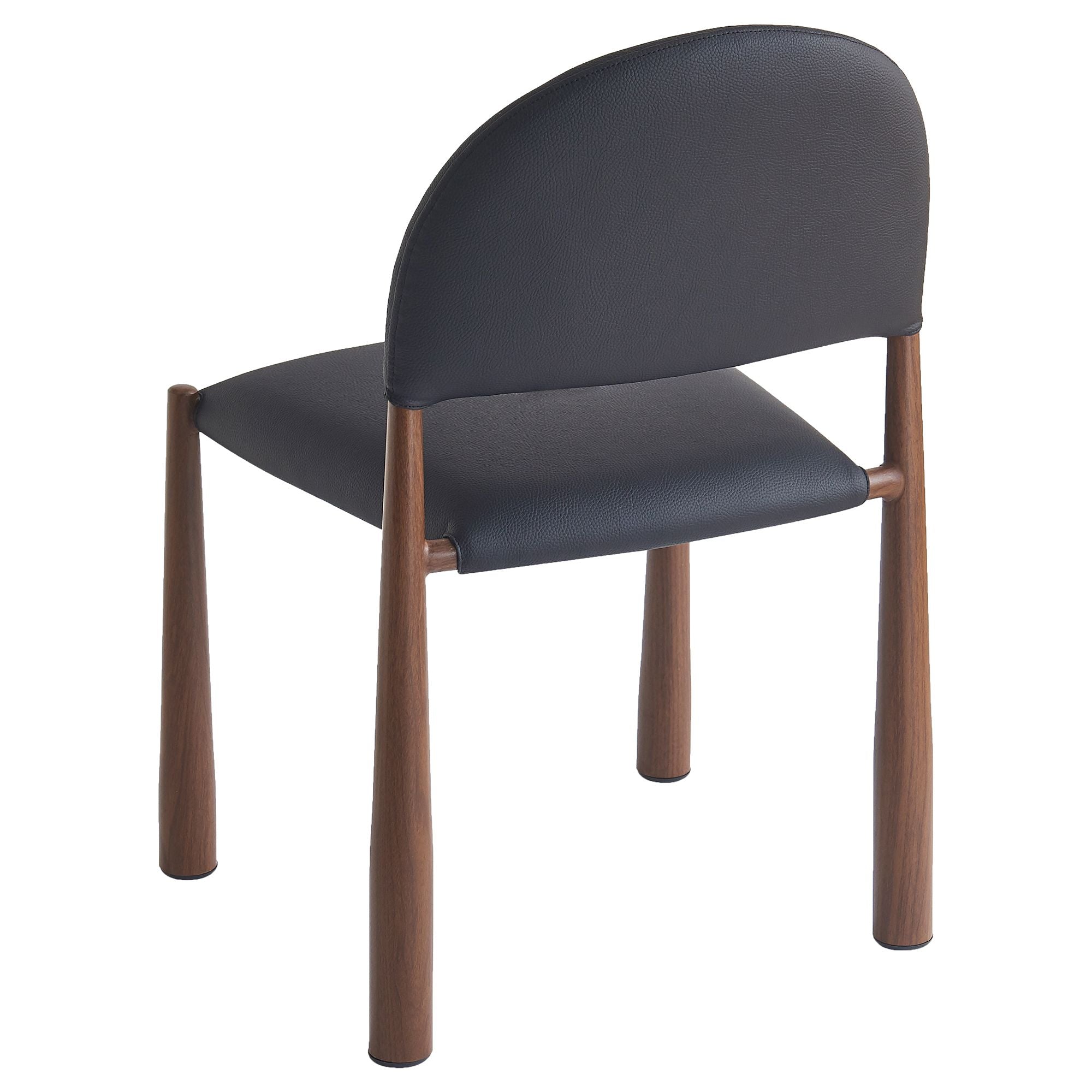 Ensemble de salle à manger Zaloa et Auggie 9 pièces - Table en noyer et chaises noires