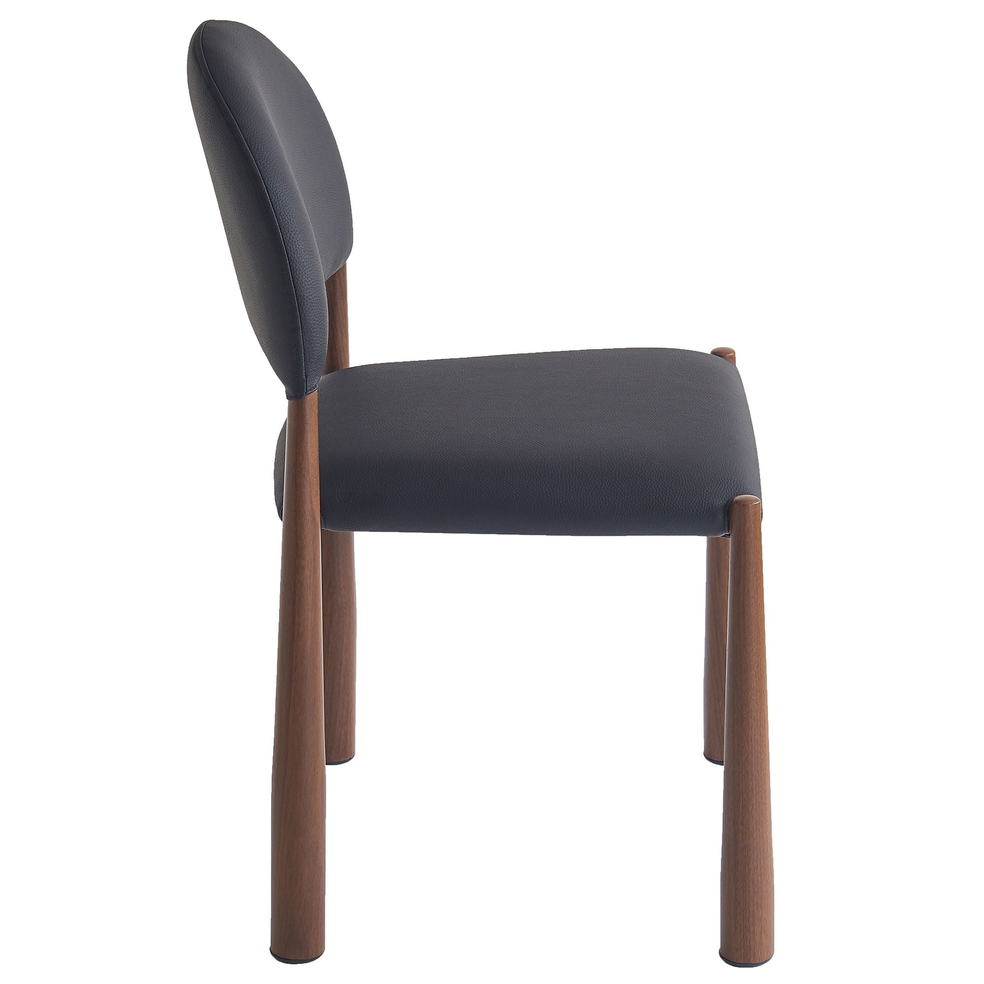 Ensemble de salle à manger Zaloa et Auggie 9 pièces - Table en noyer et chaises noires