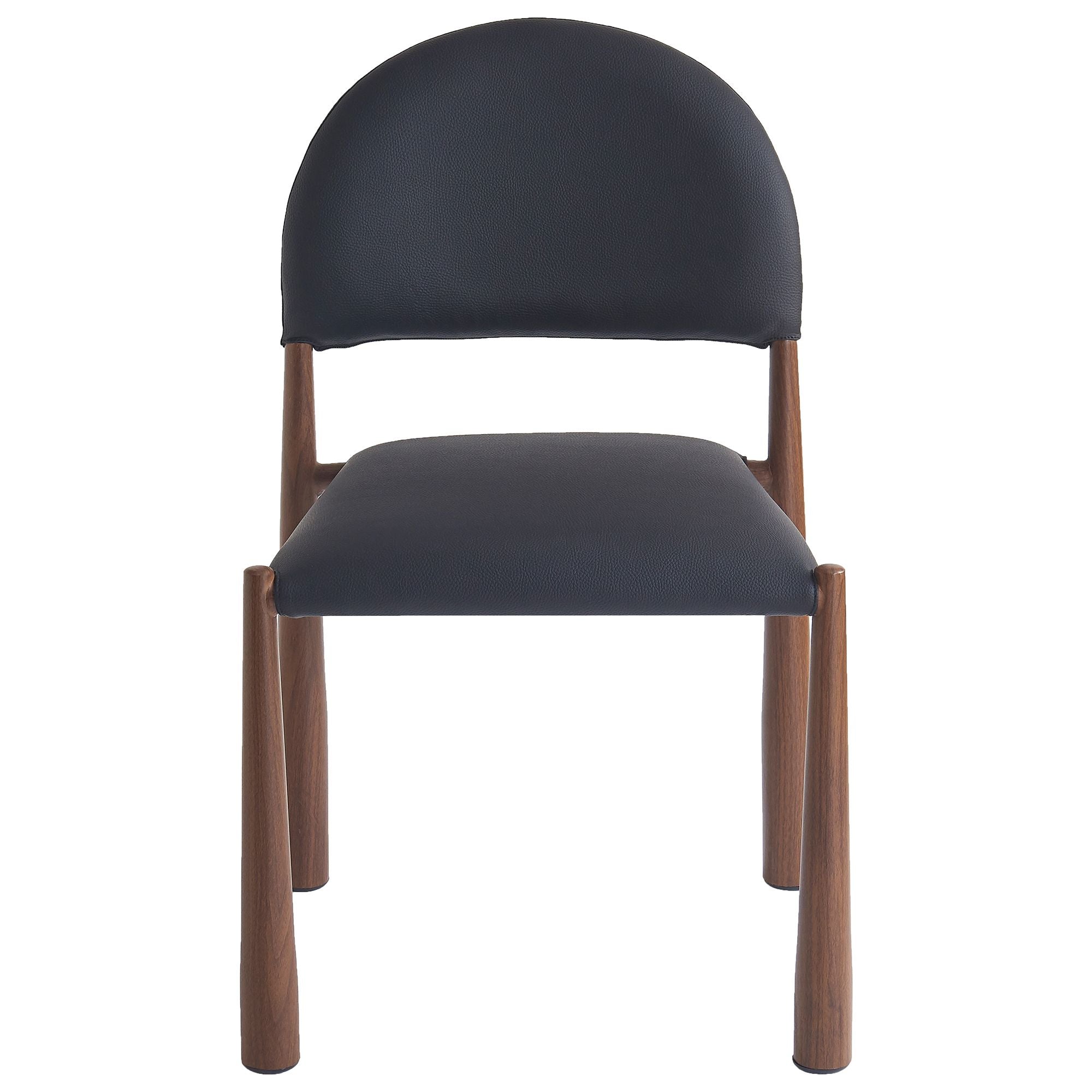 Ensemble de salle à manger Zaloa et Auggie 9 pièces - Table en noyer et chaises noires