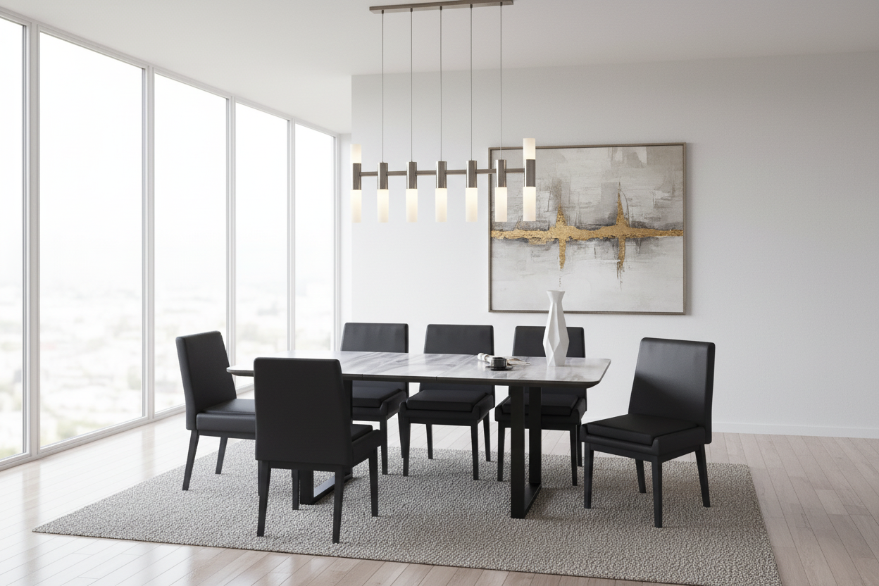 Gavin Cortez Blk Bk-7Pc Dining Set