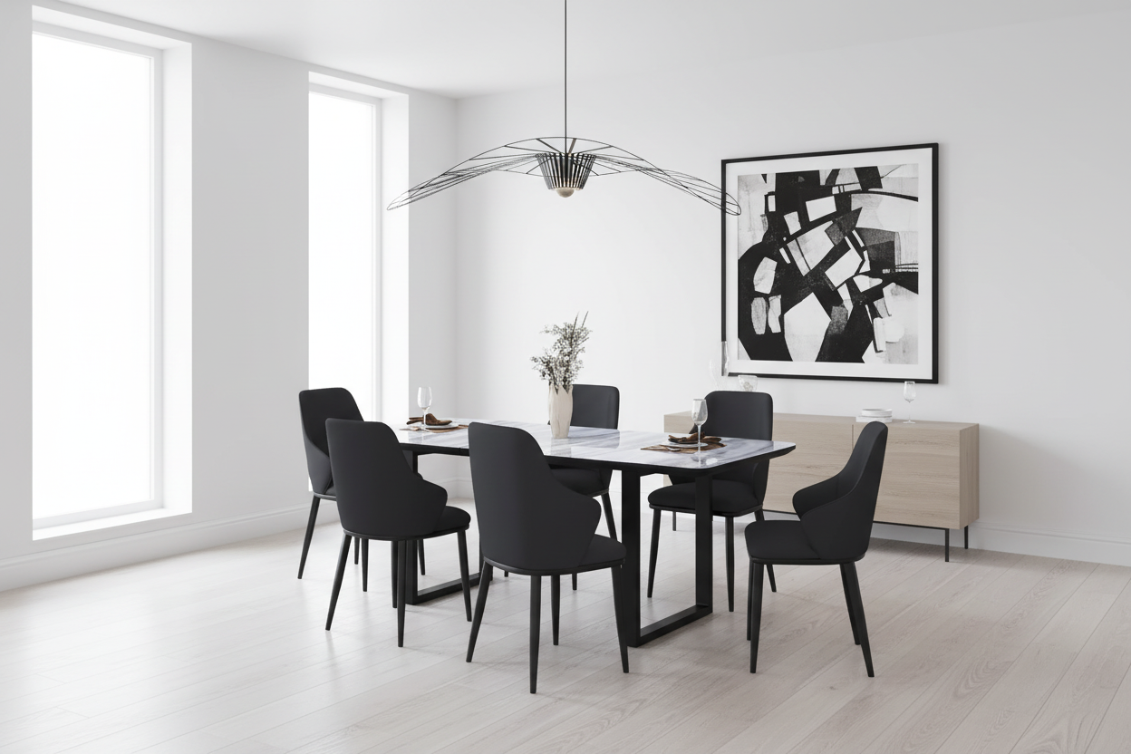 Gavin Kash Blk-7Pc Dining Set