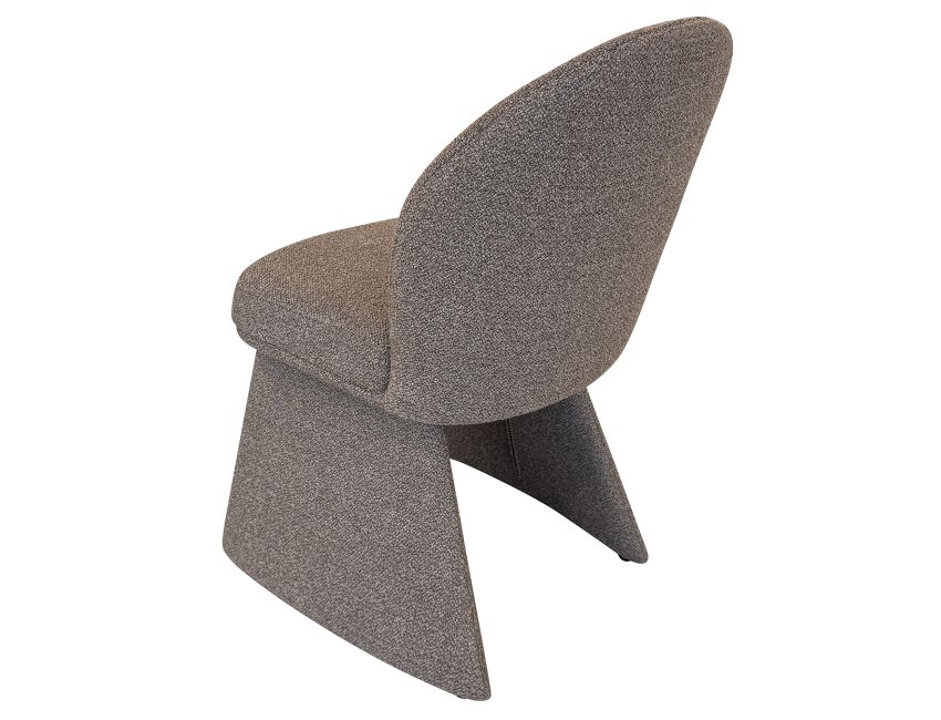 Ensemble de salle à manger 5 pièces Seaton and Noelle - Table en noyer et travertin et chaises marron