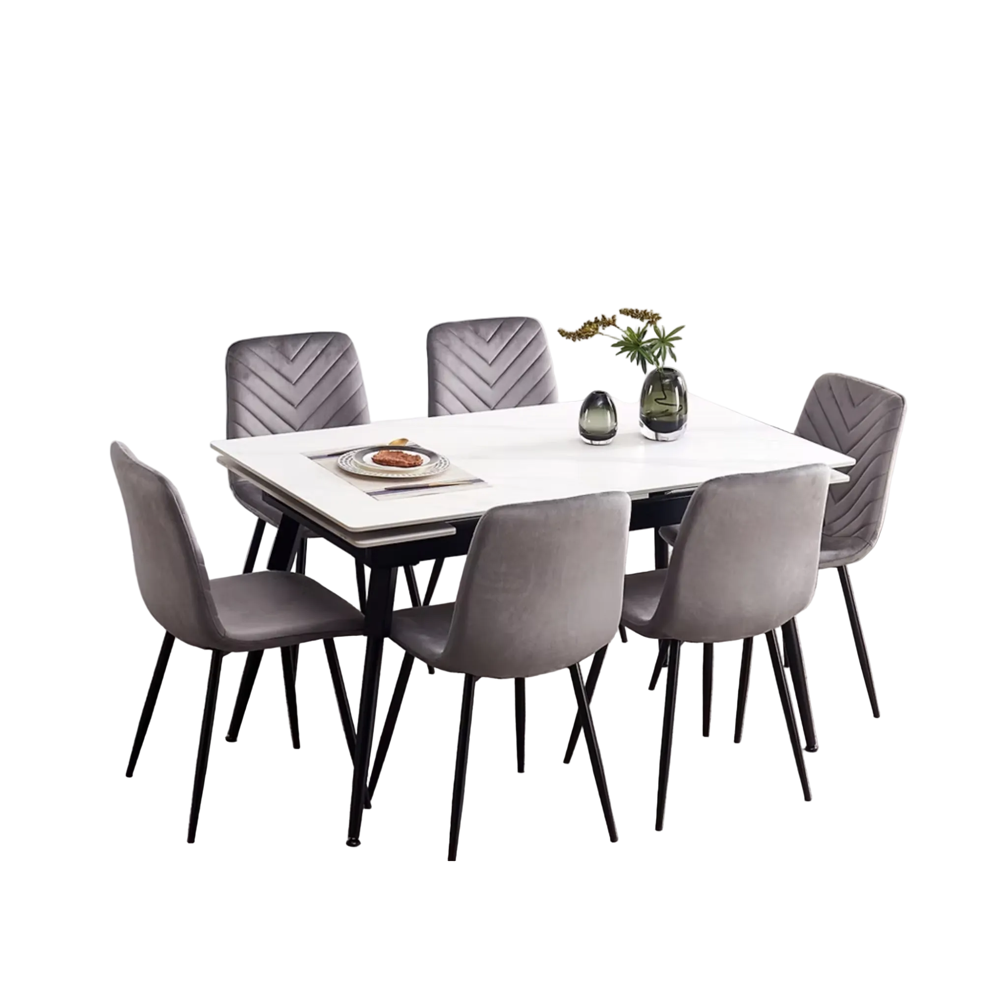 7Pc Dining Set T-1818 C-1817