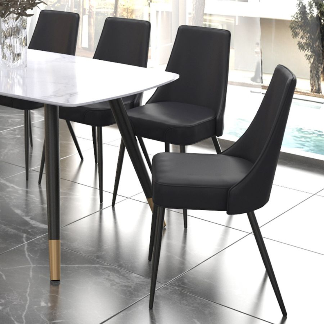 Koda Dining Chair, Faux Leather, set of 2