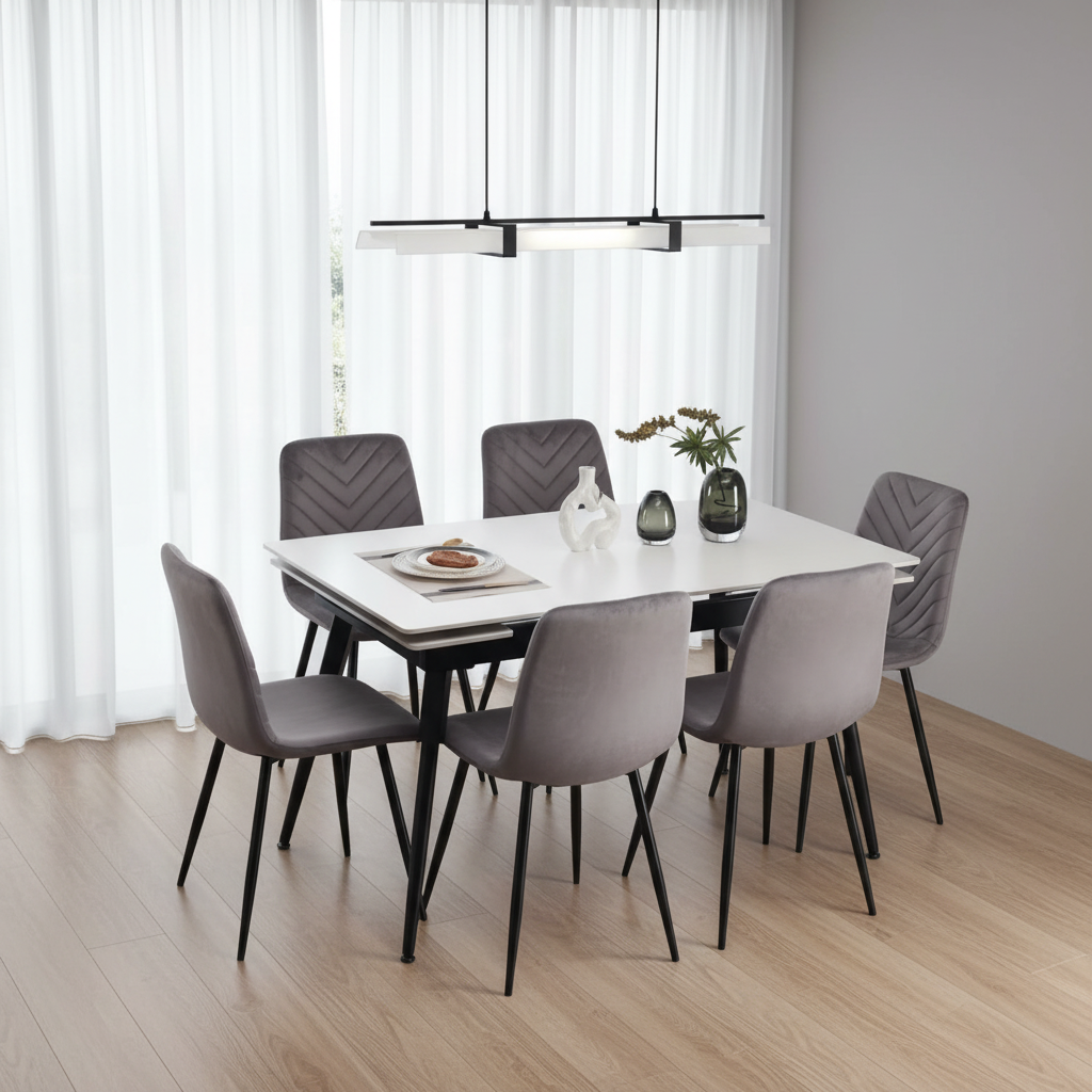 7Pc Dining Set T-1818 C-1817