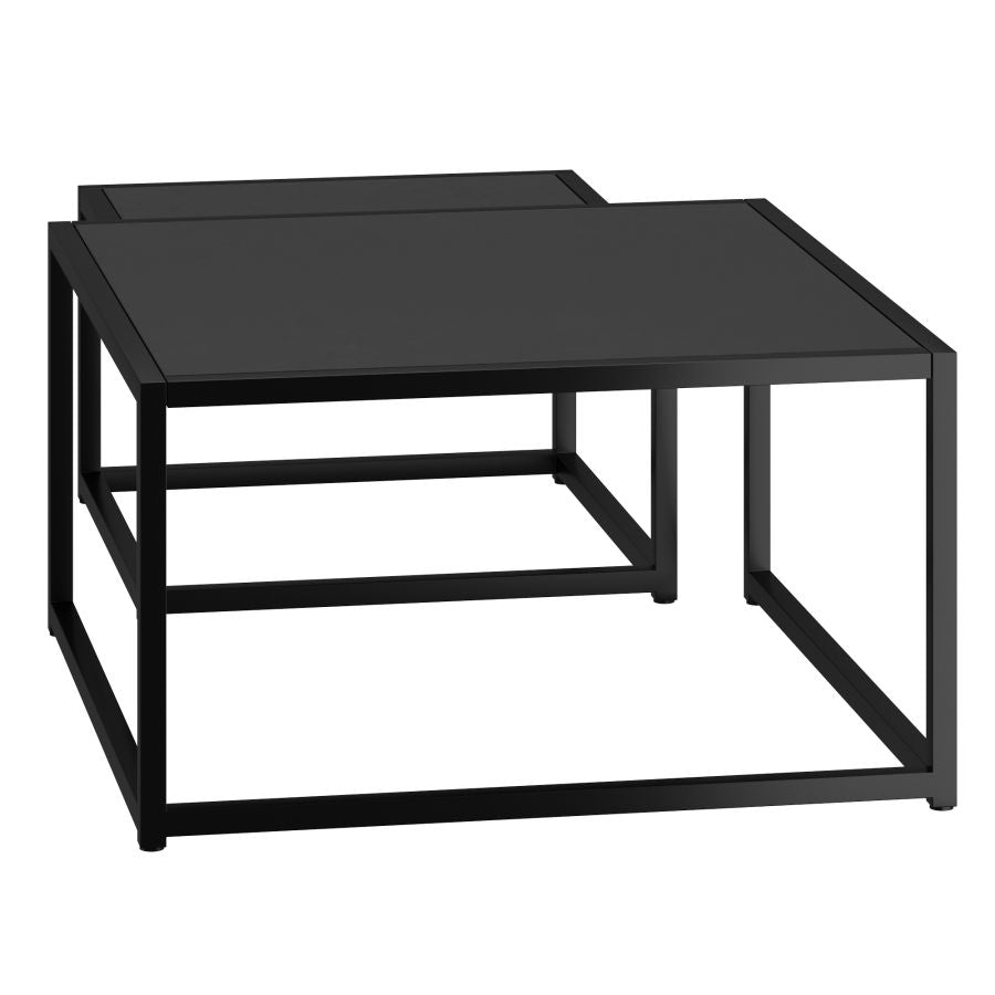 Quinn 2pc Coffee Table Set in Black