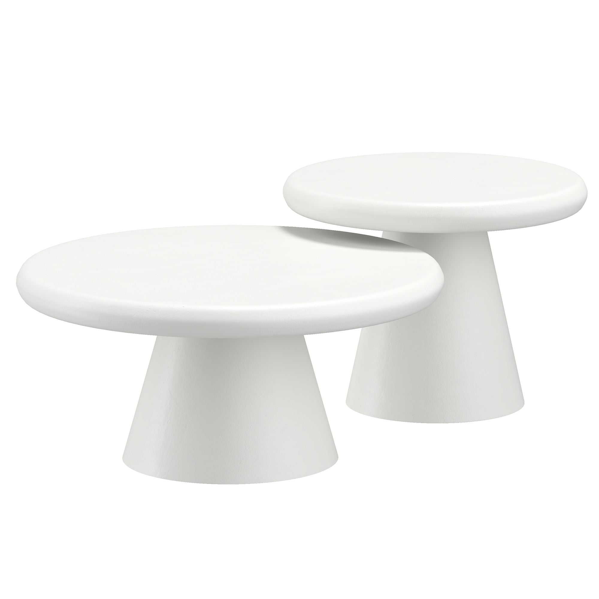 Galio 2pc Coffee Table set in White