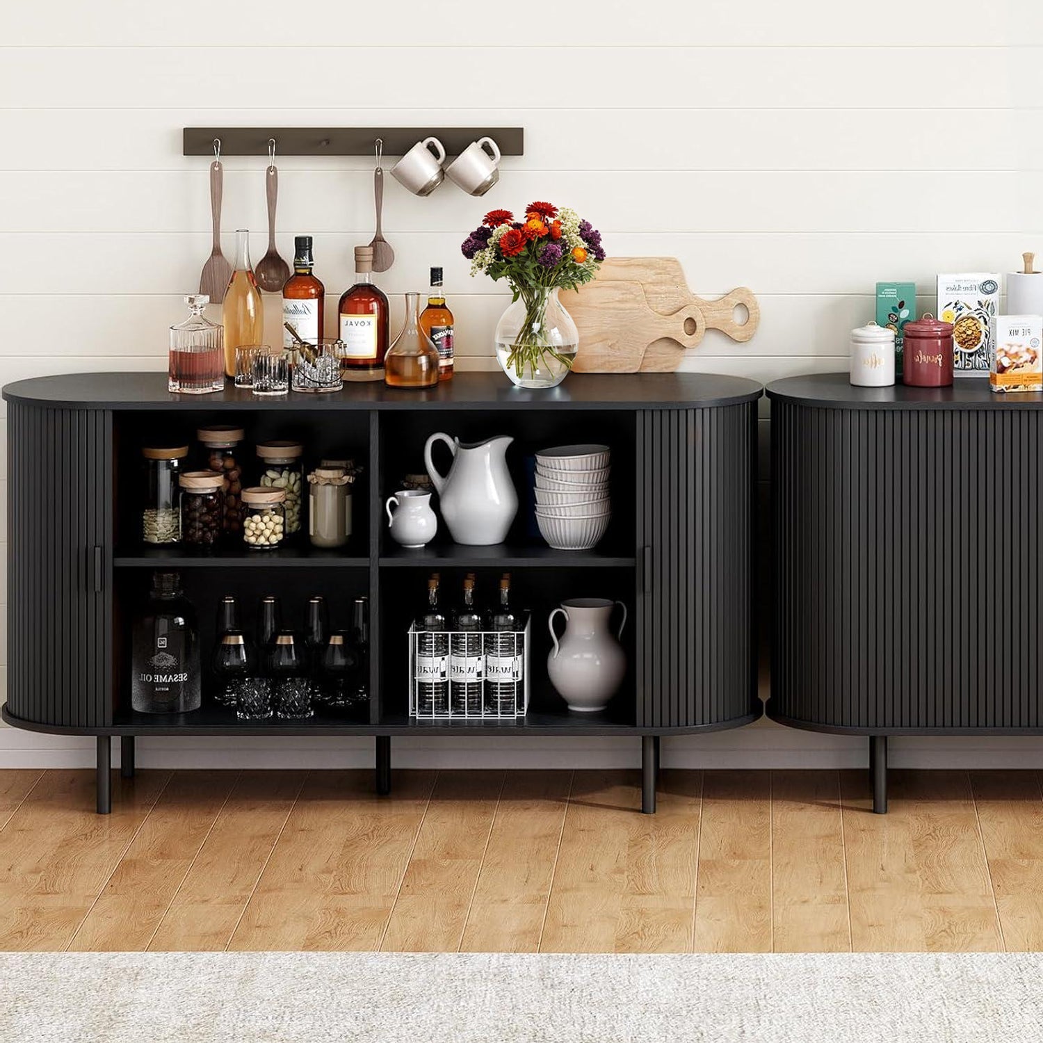 Buffet Eden avec porte coulissante