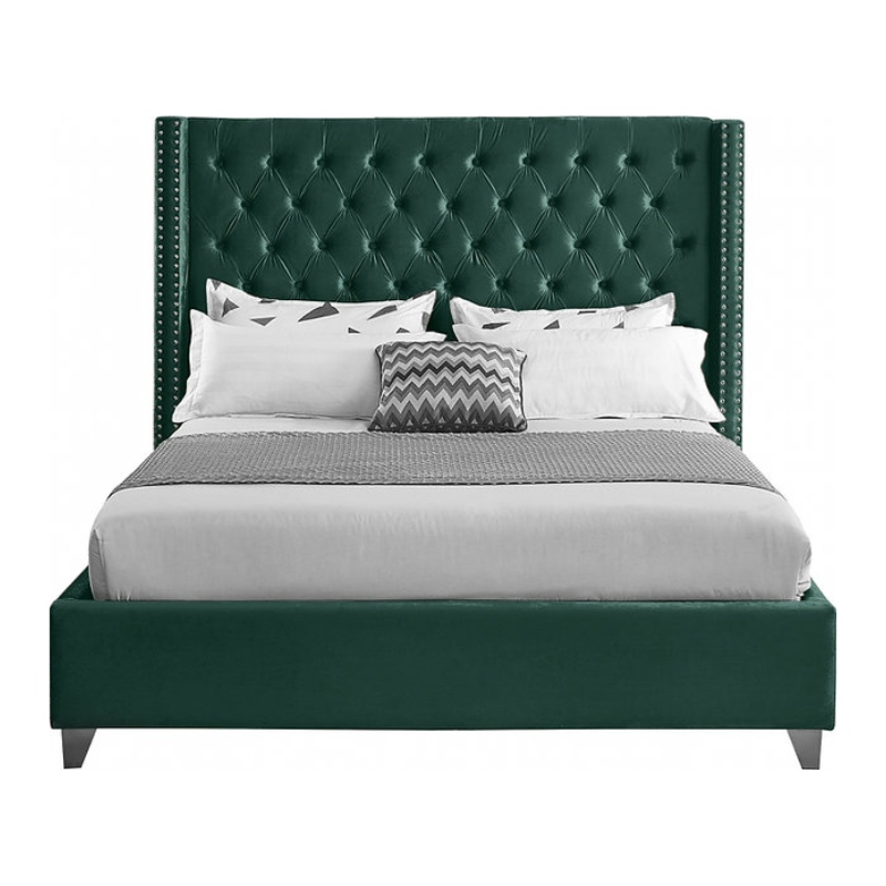 IF-5894 Green Queen Bed