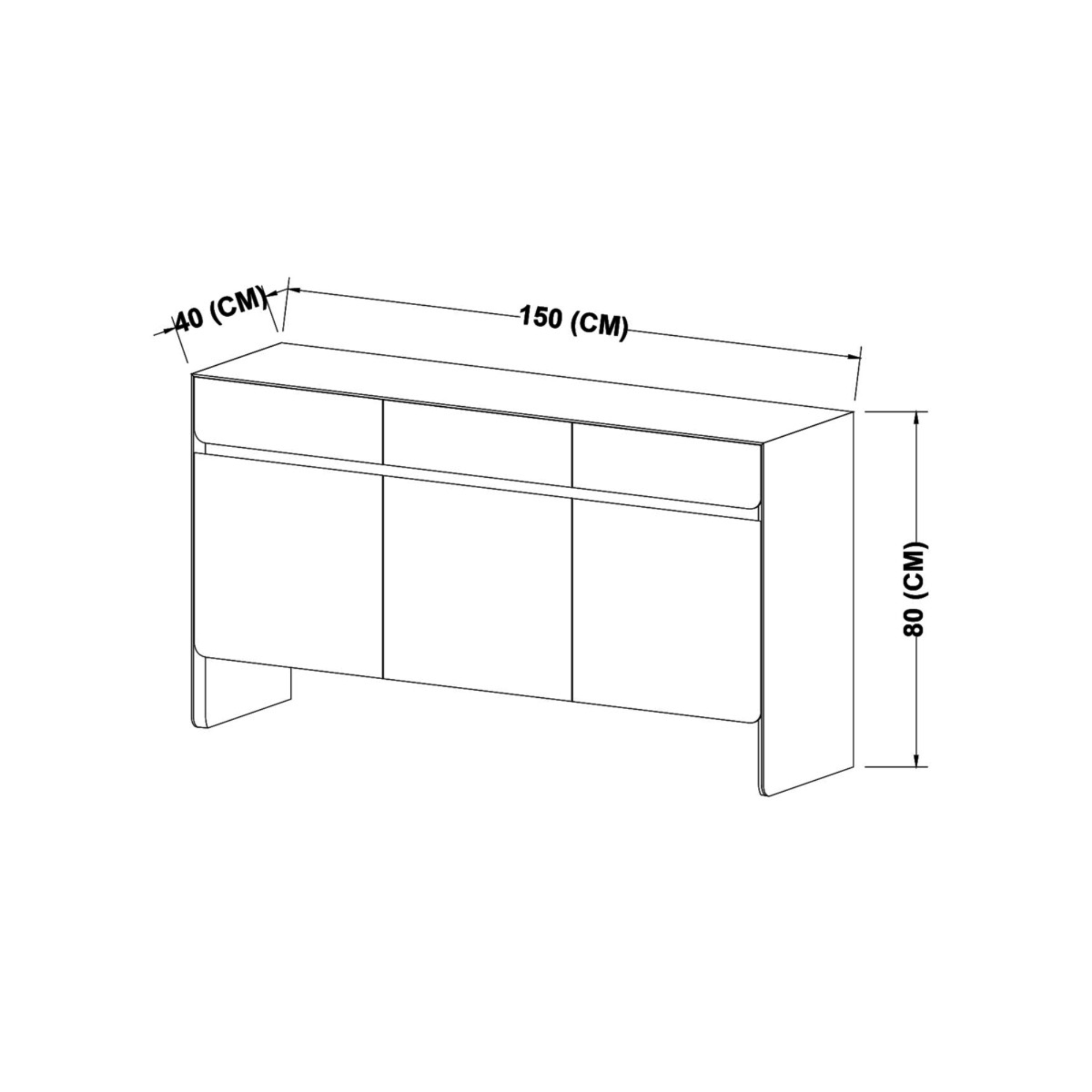 Antonio Storage Cabinet in Dark Oak