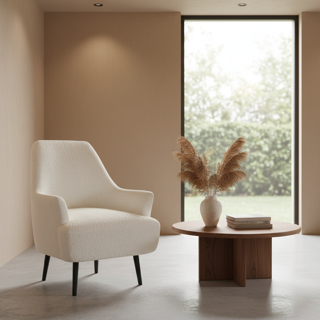 Zoey-Accent Chair-Cream