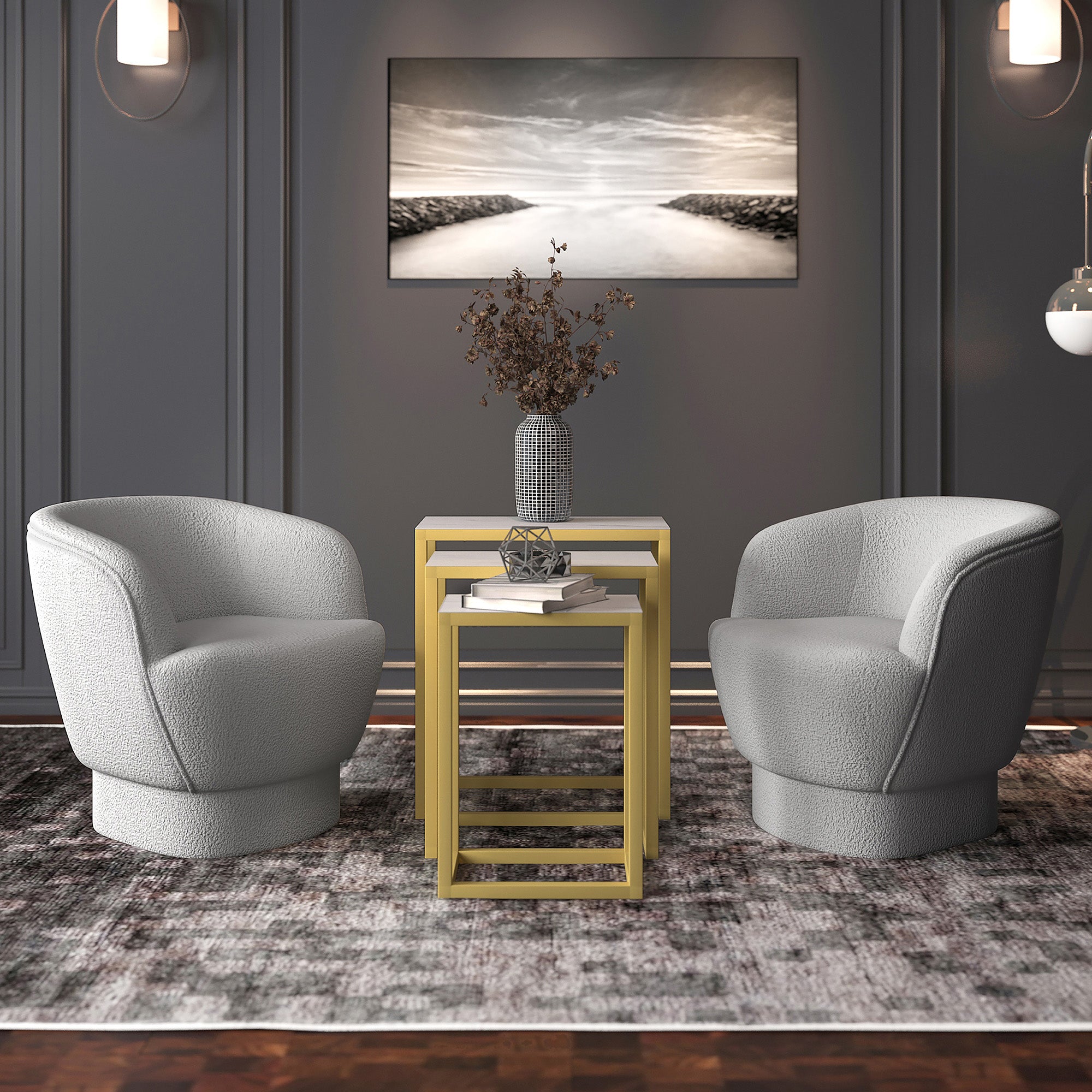Cuddle-Accent Chair-Grey