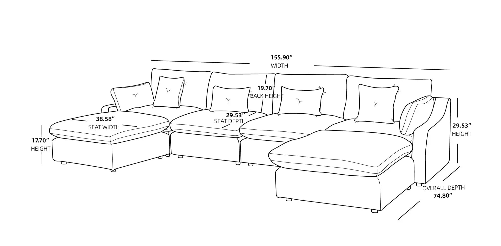 Sky Cloud Sectional Sofa