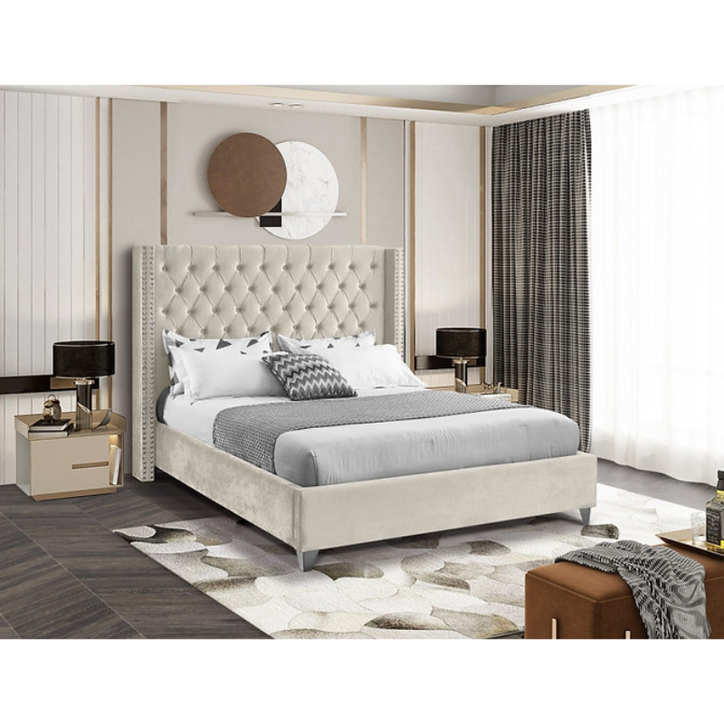 IF-5892 Creme Double Bed