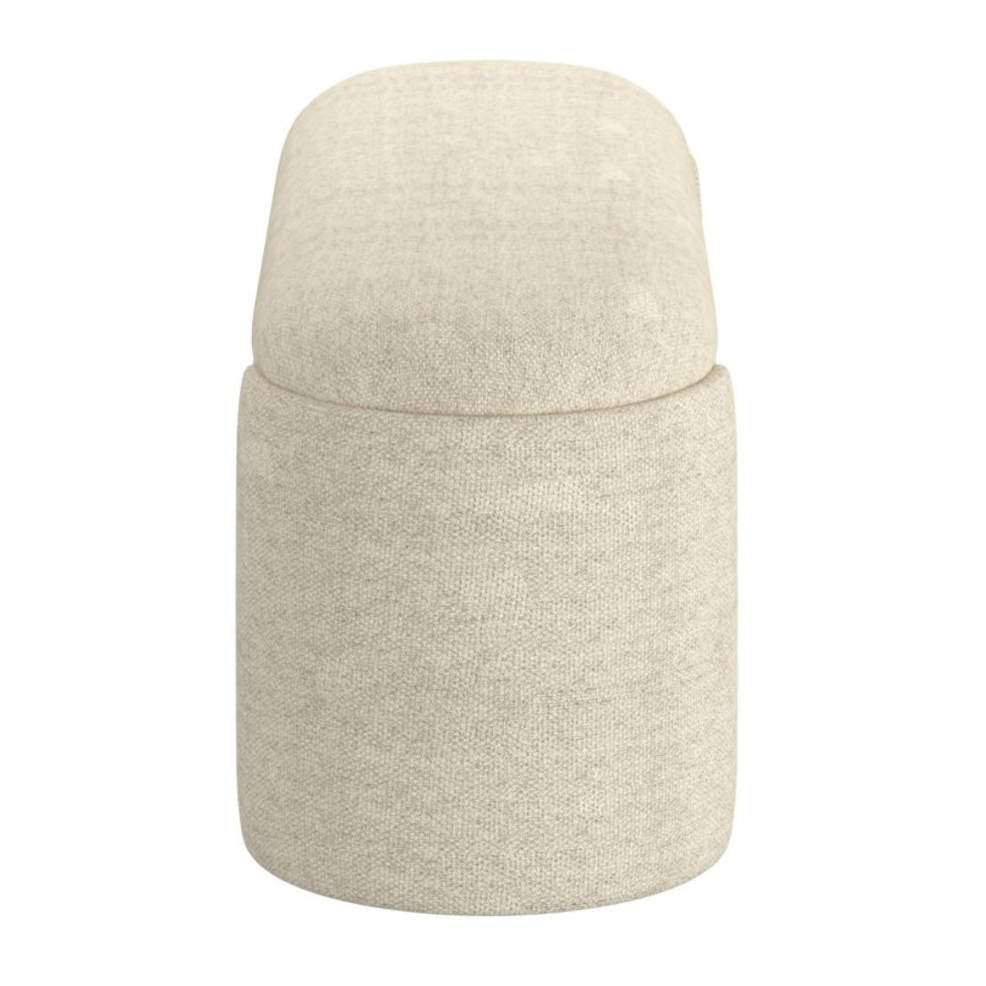 Daphne Storage Ottoman in Beige