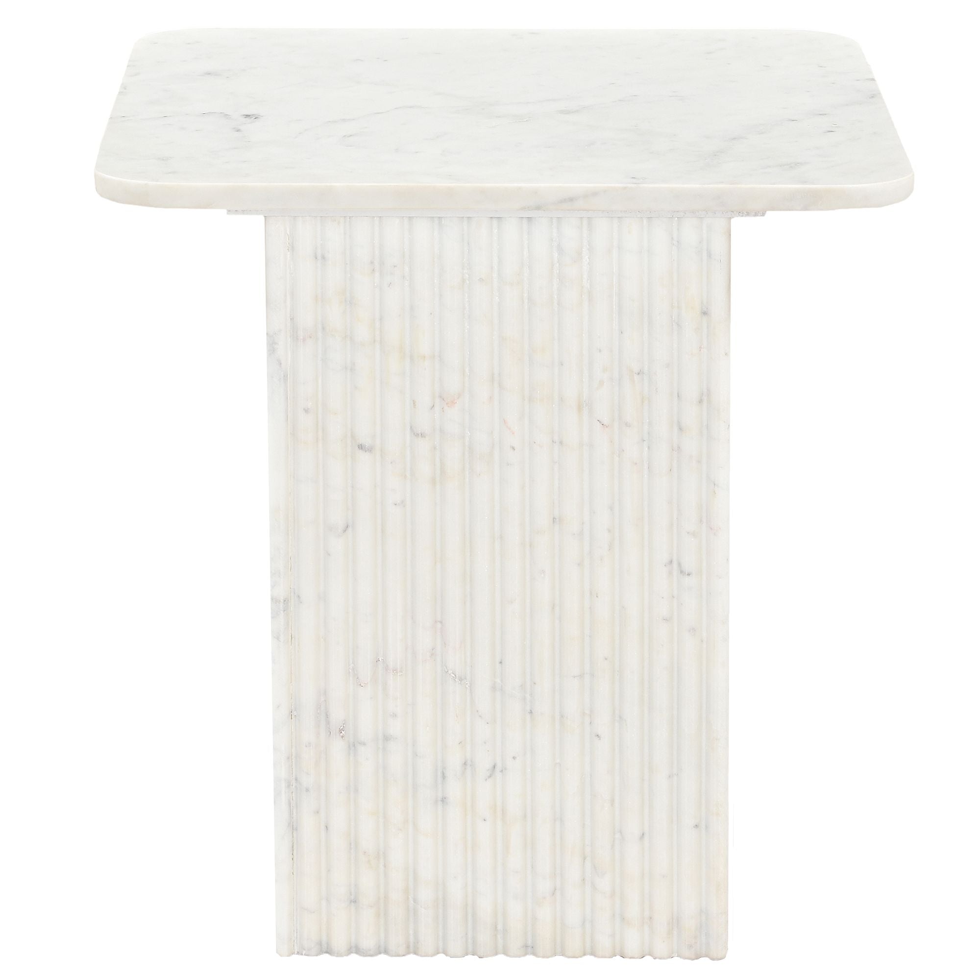 Table d'appoint carrée Roland - Blanche