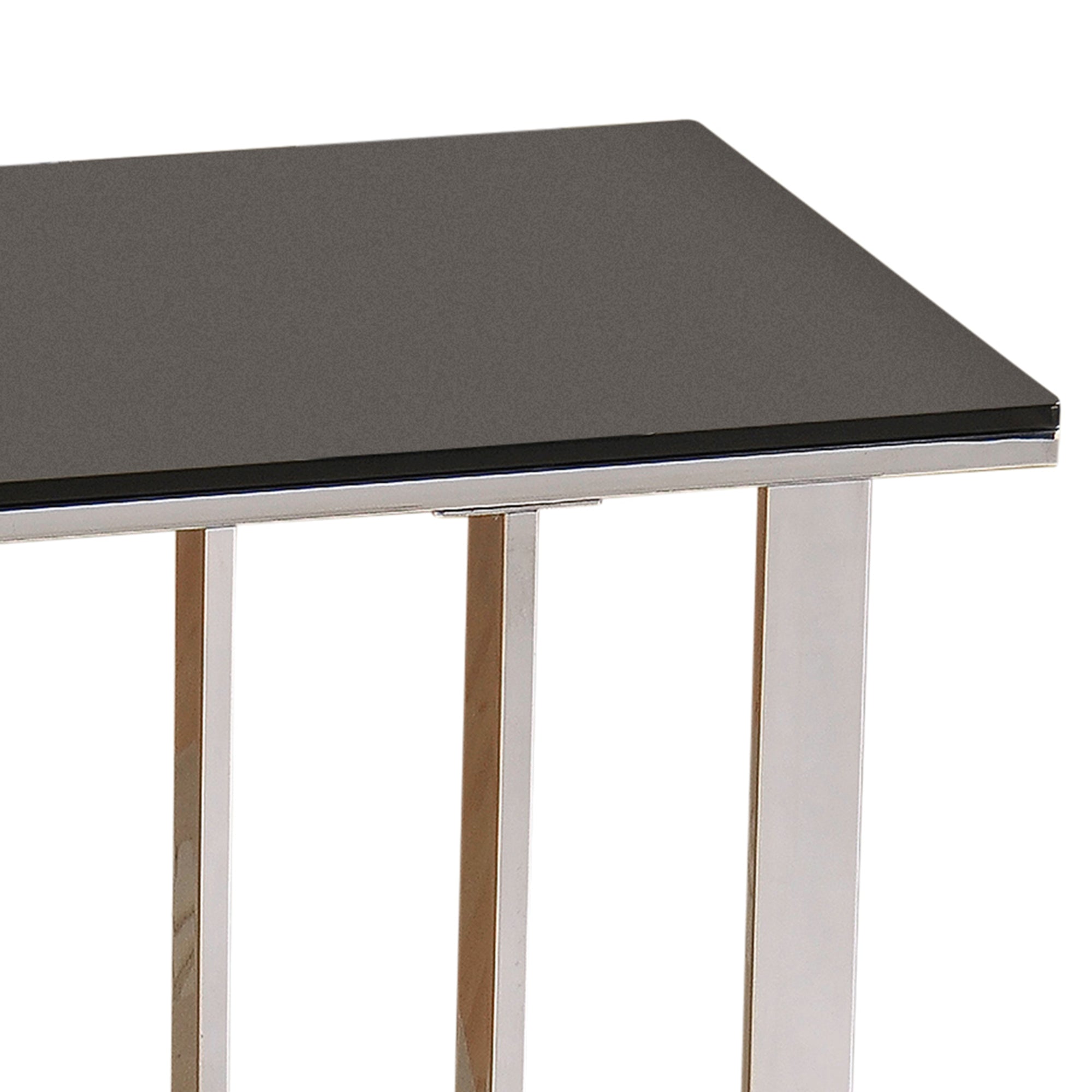 Mod Accent Table in Chrome and Black