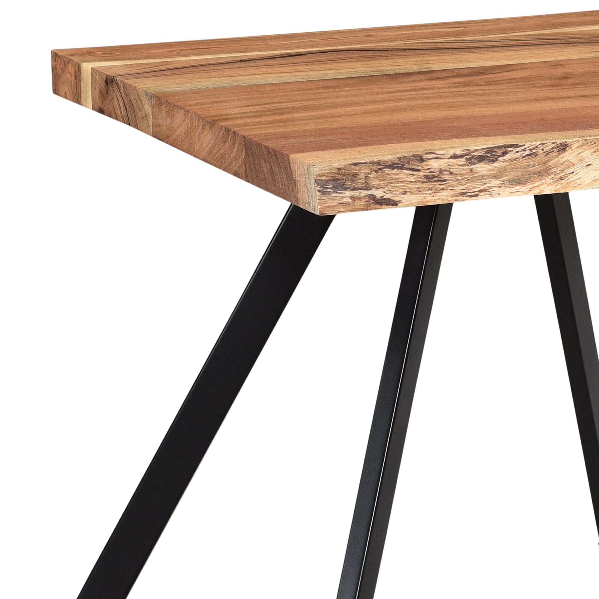 Virag Accent Table in Natural and Black