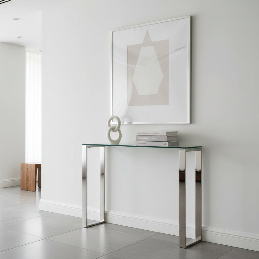 Console/bureau Zevon en argent