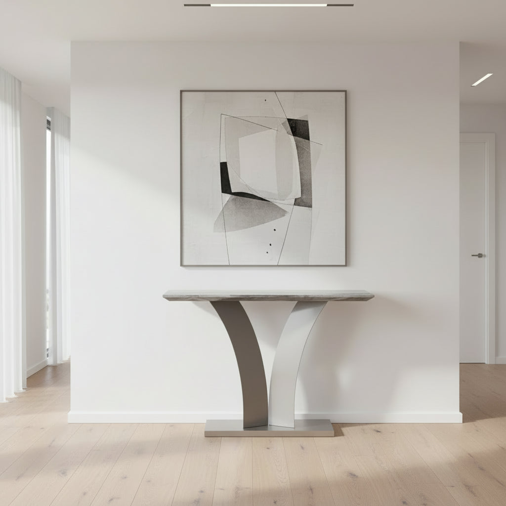 Console Napoli gris clair