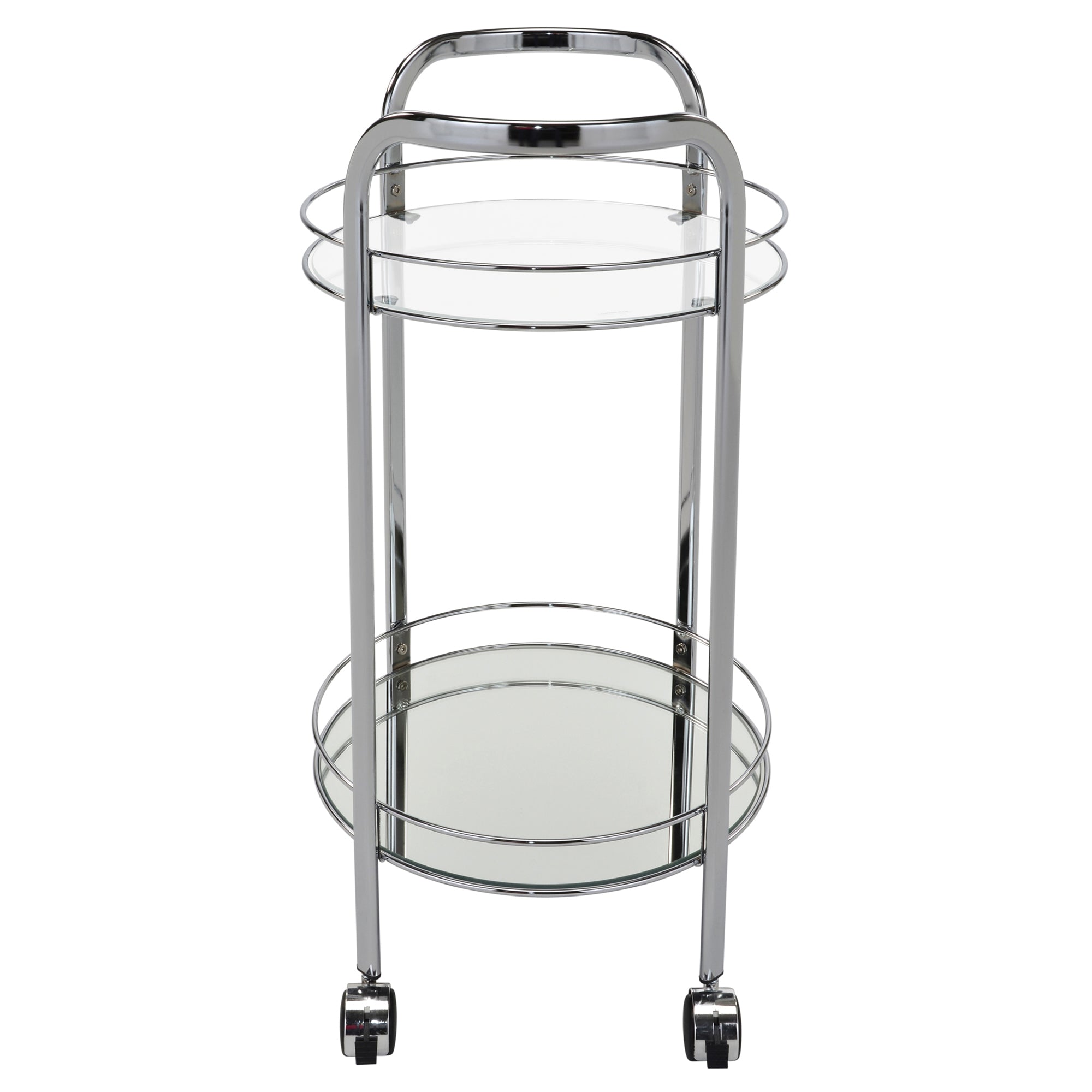 Neema 2-tier Bar Cart in Chrome