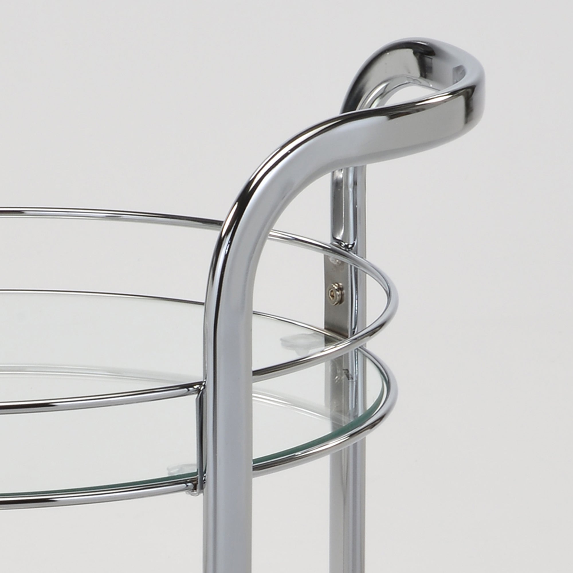 Neema 2-tier Bar Cart in Chrome