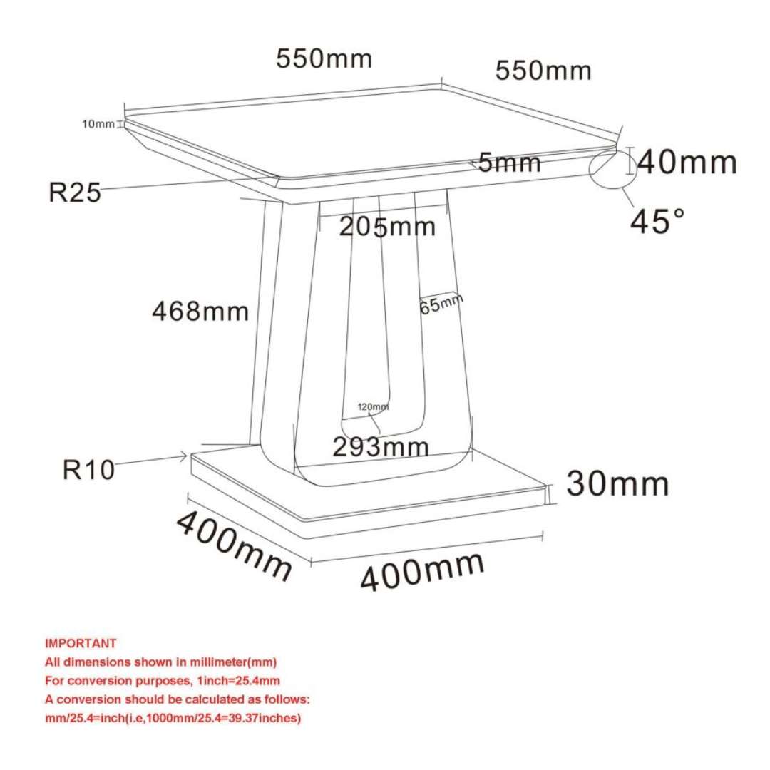 Corvus Console Table in Warm Grey