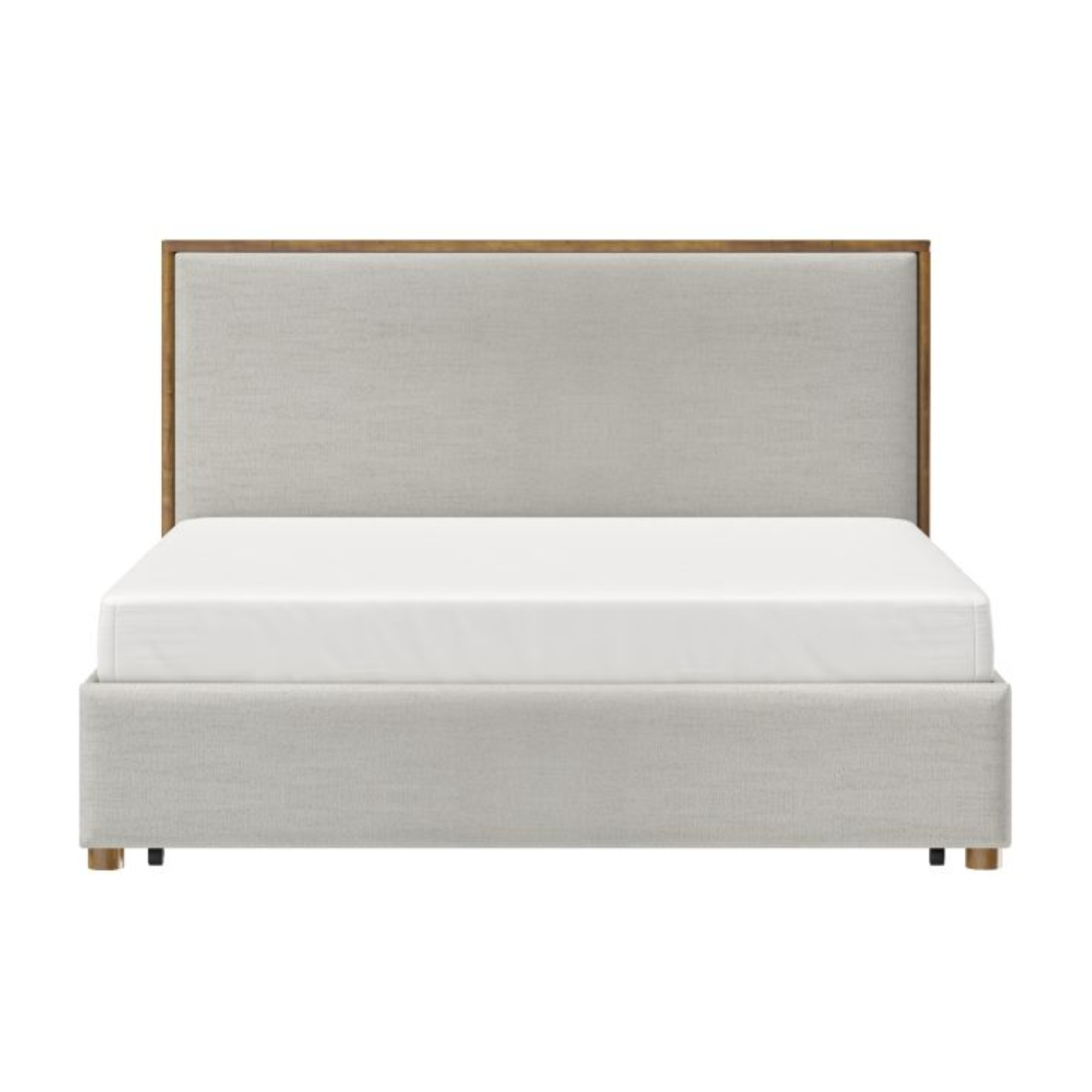 Andover 78" King Platform Bed with Drawer in Oat