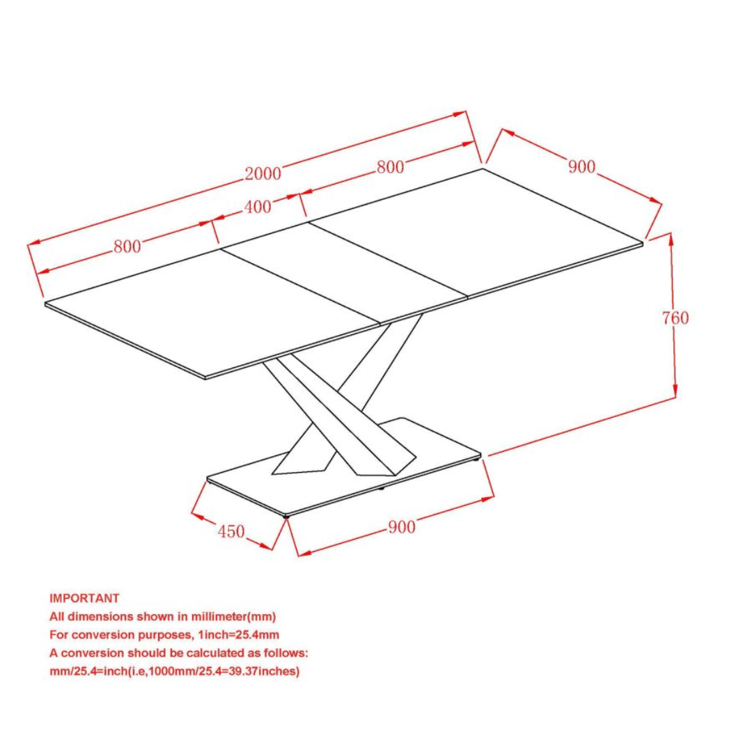 Julius Dining Table w/Extension