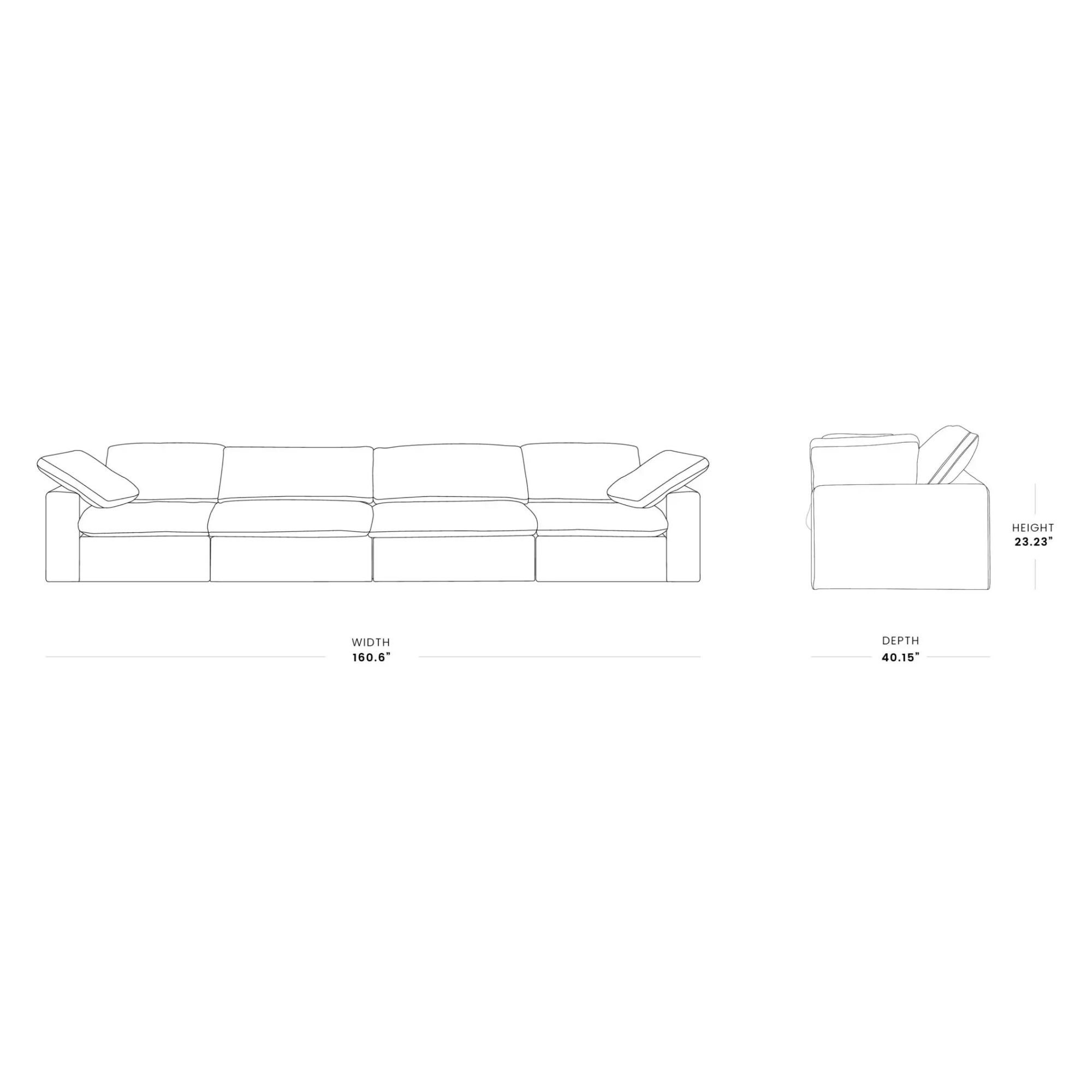Zen Sky Cloud Sectional Sofa