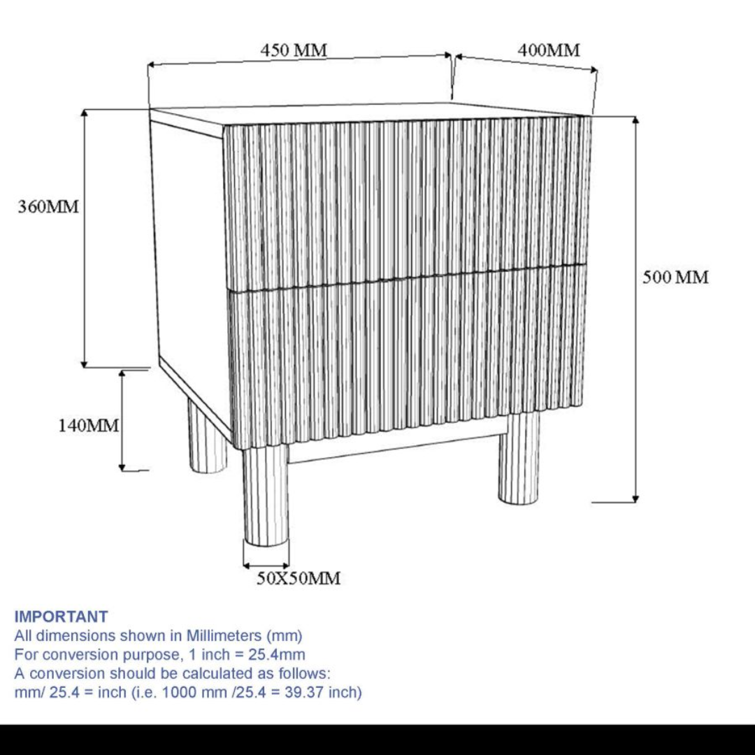 Sangra 2 Drawer Accent Table