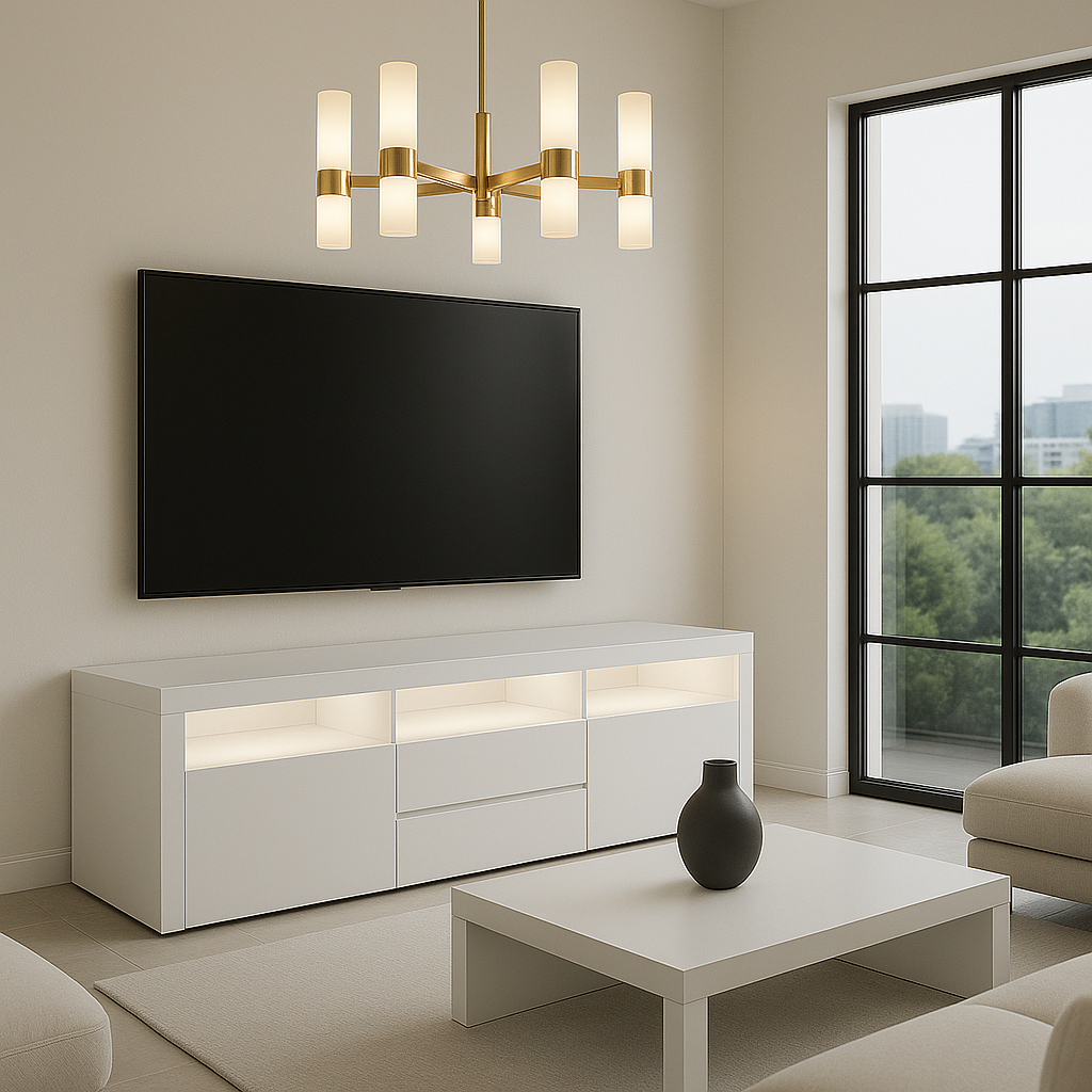 NOVY WHITE TV STAND