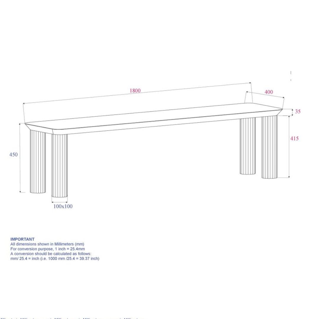 Sangra 71" Bench