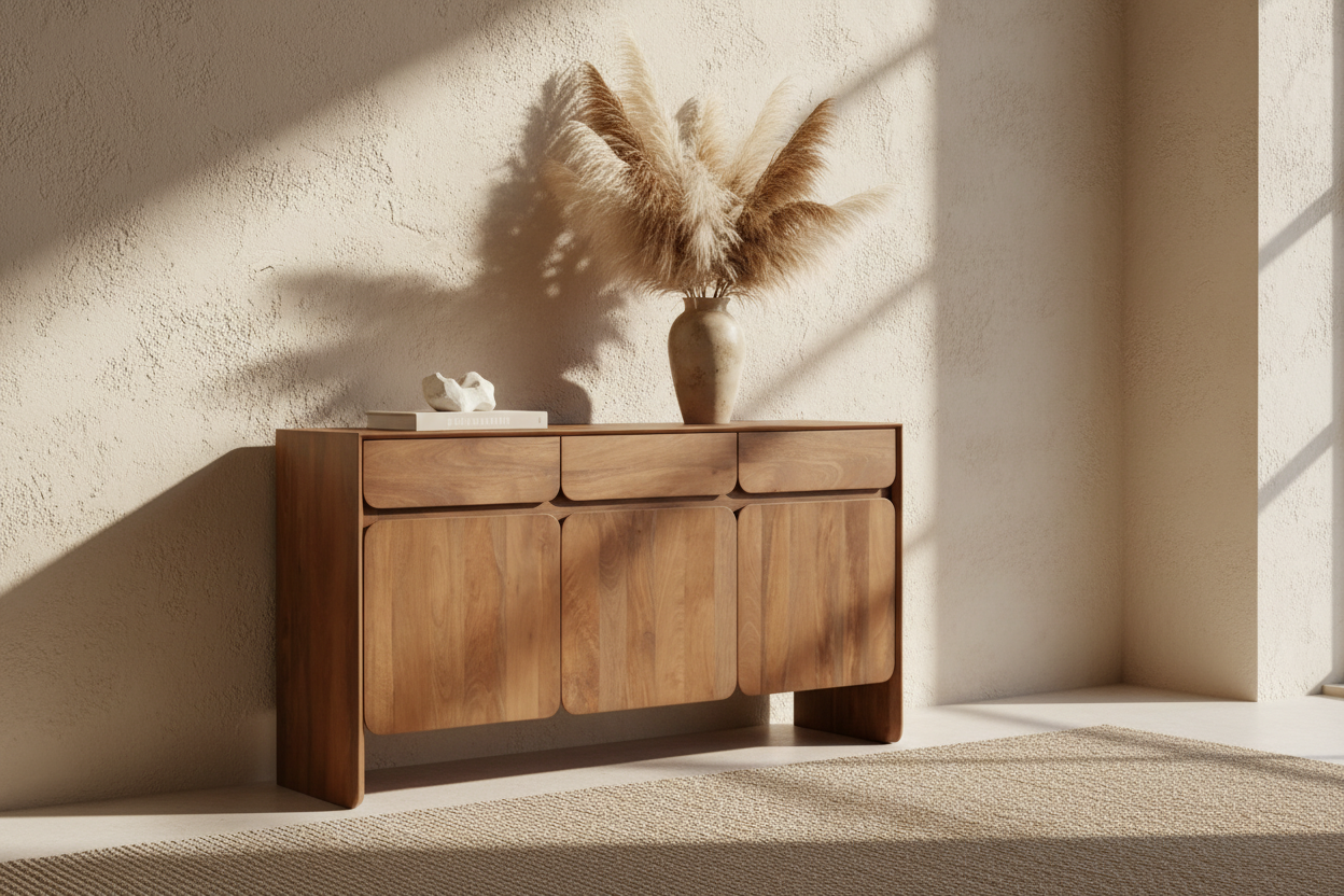 Antonio Storage Cabinet in Dark Oak