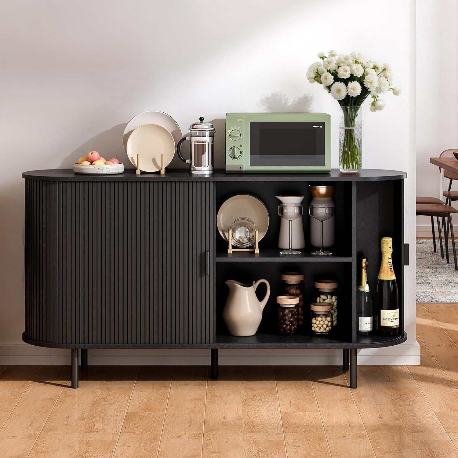 Buffet Eden avec porte coulissante