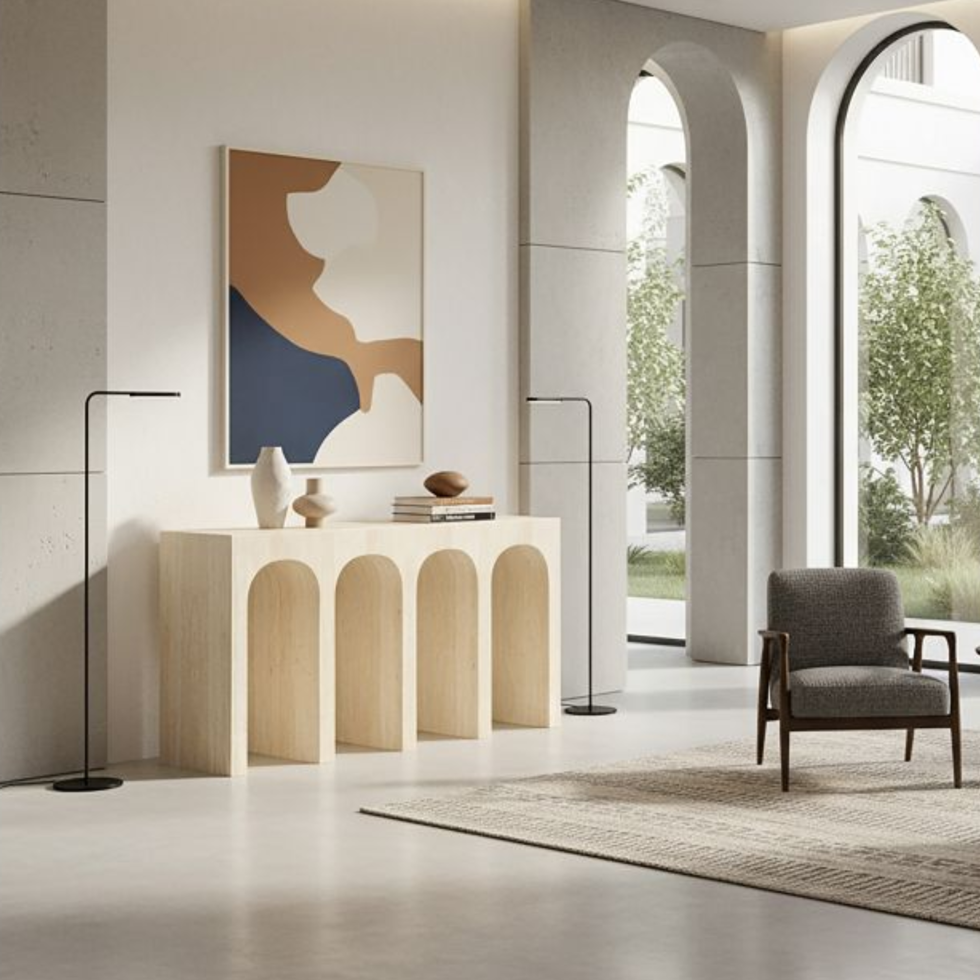 Atticus Contract Grade Grand Console Table