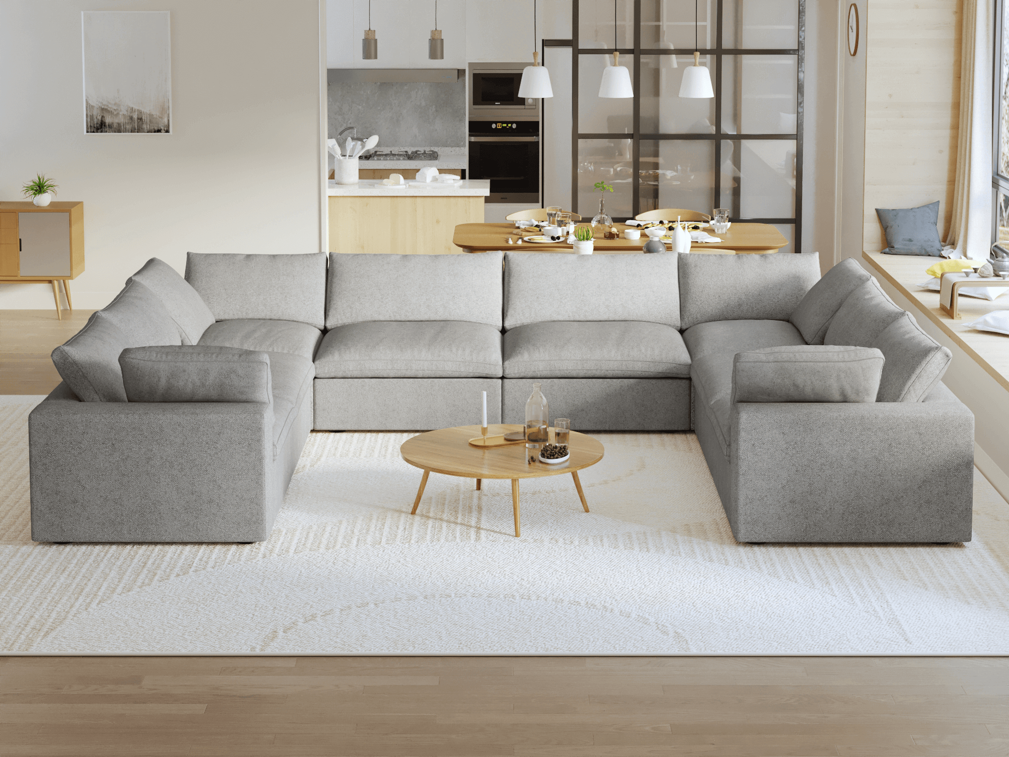 Zen Sky Cloud Sectional Sofa