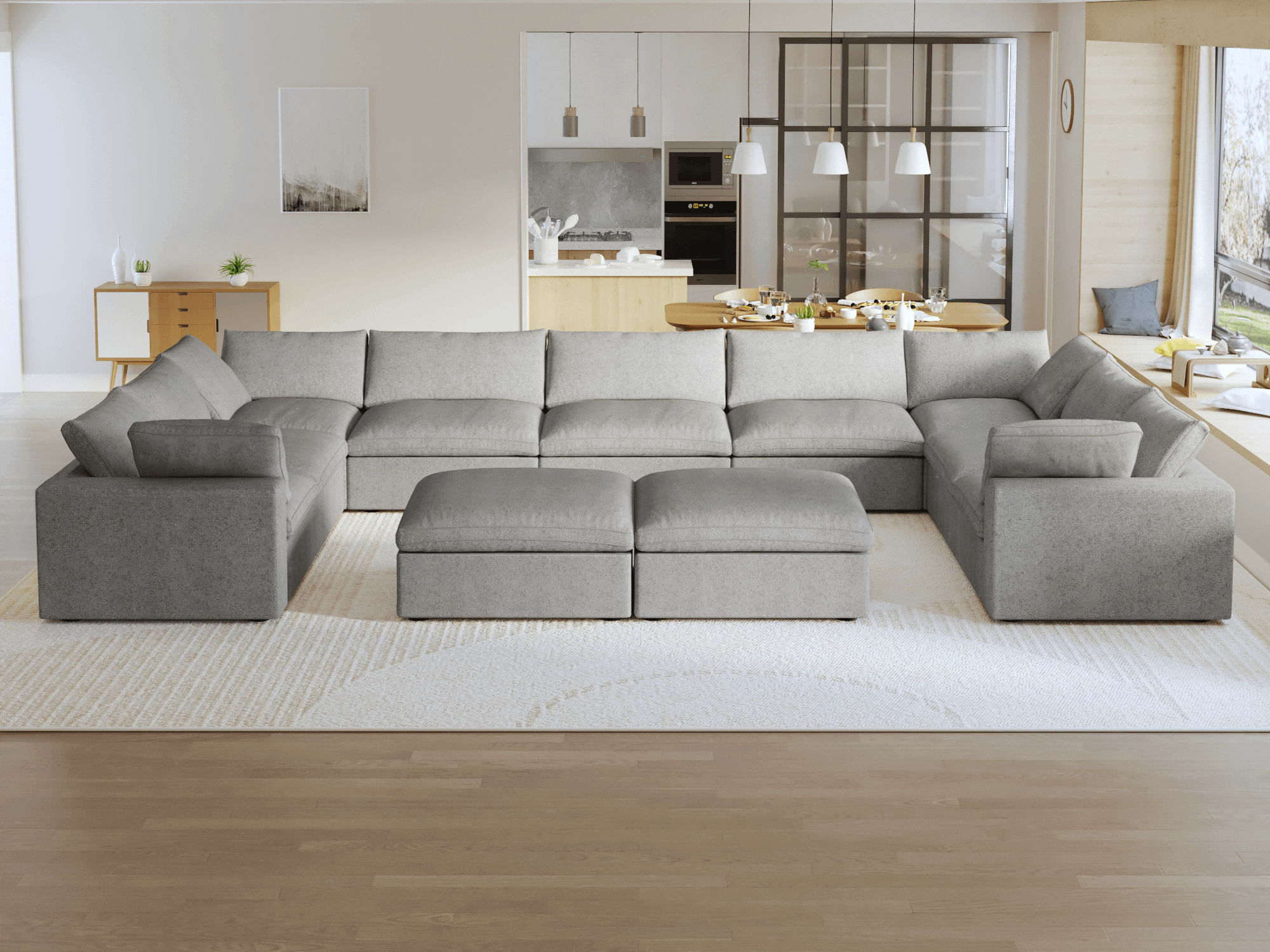 Zen Sky Cloud Sectional Sofa