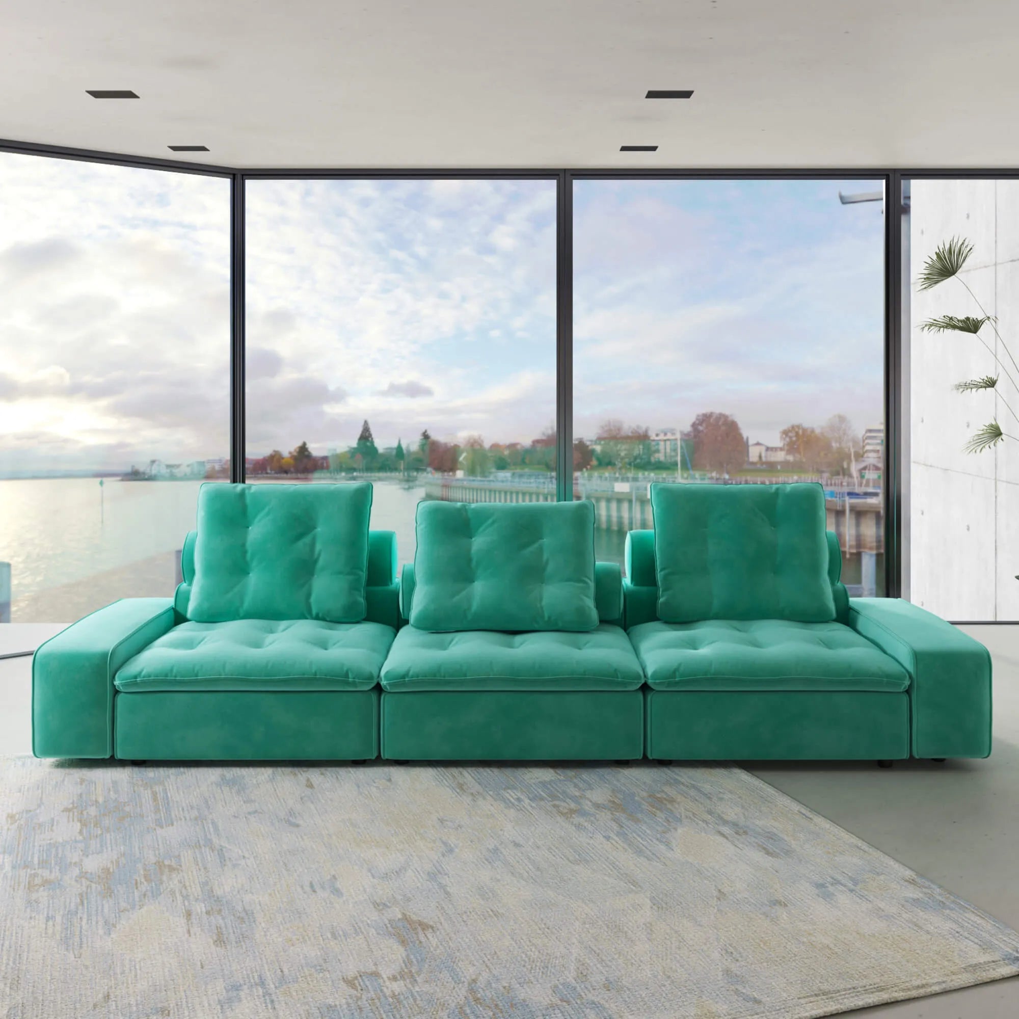 Sky Cloud Deluxe Adjustable Sectional Sofa