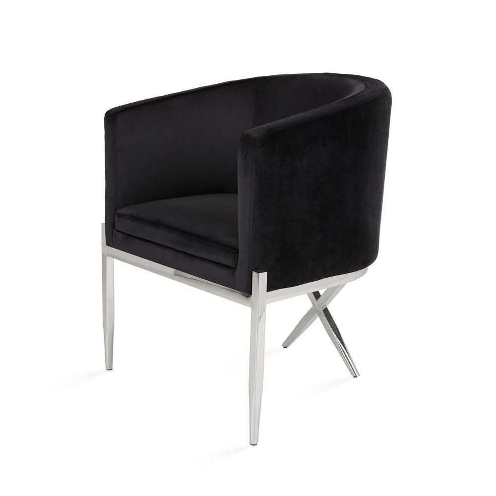 Anton Chair GY-AC-8391 Np Grey Velvet