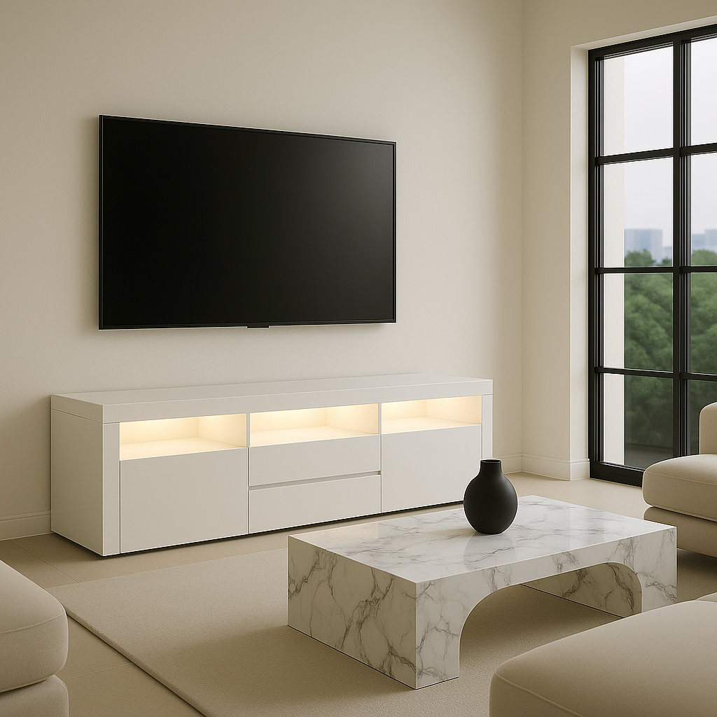 NOUVEAU MEUBLE TV BLANC