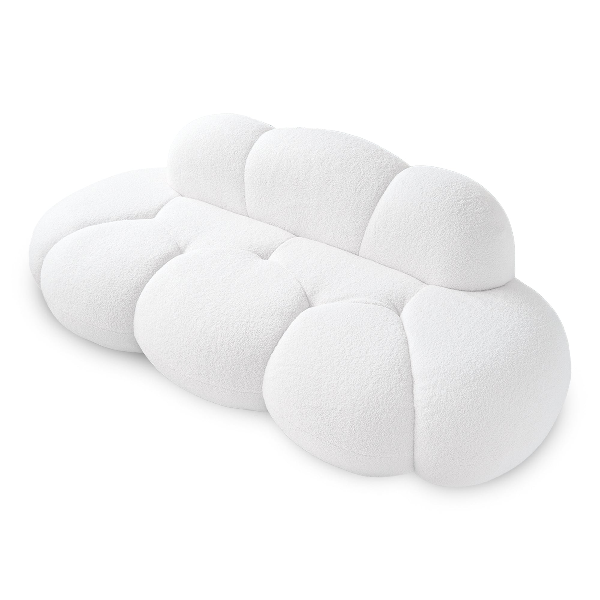Bubble Curve Boneless Sherpa Fleece Sofa