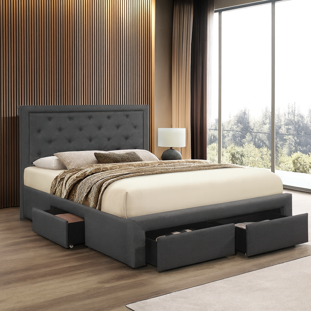 IF-5295 Platform Bed Includes Mattress Support
