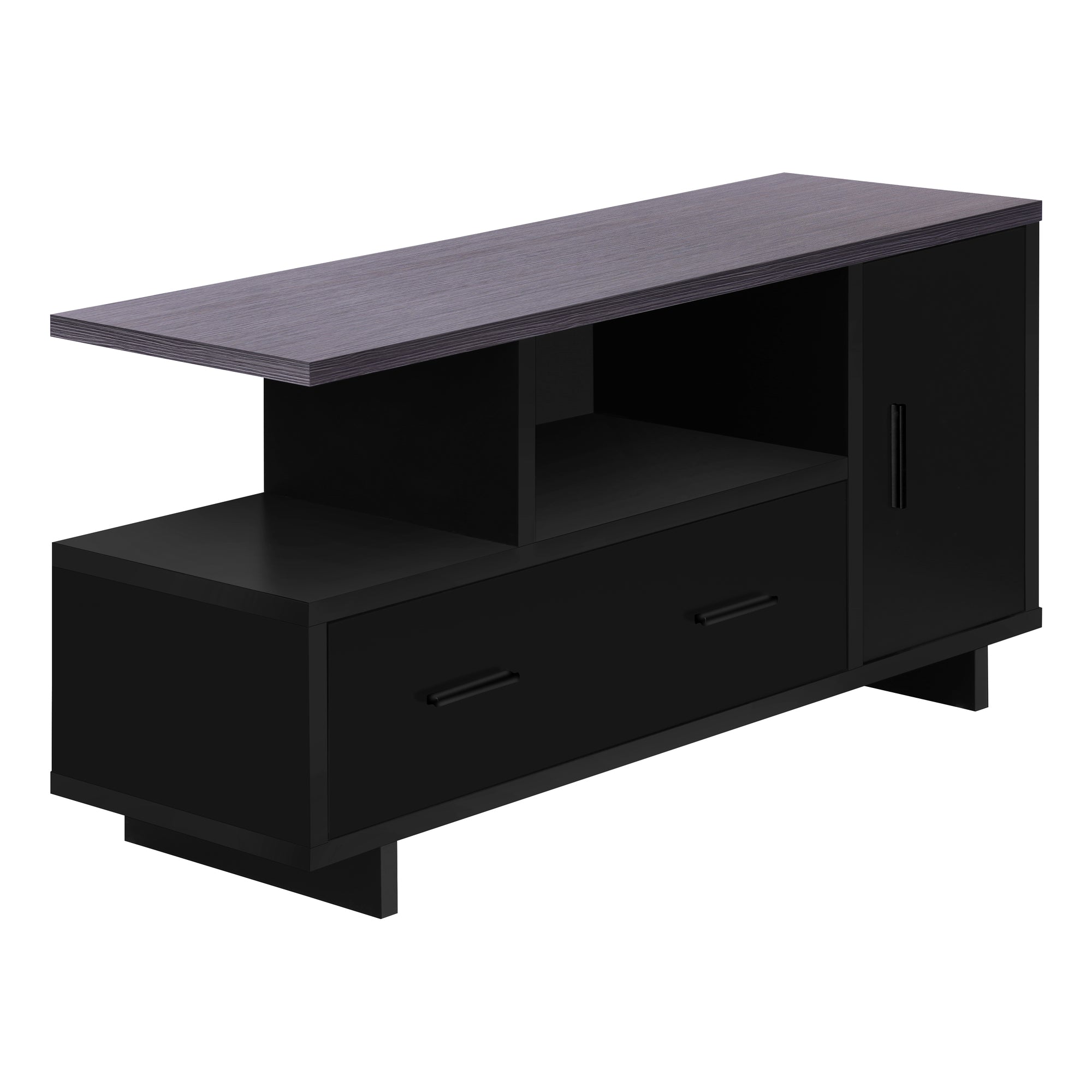 TV STAND - 48"L / WHITE WITH STORAGE