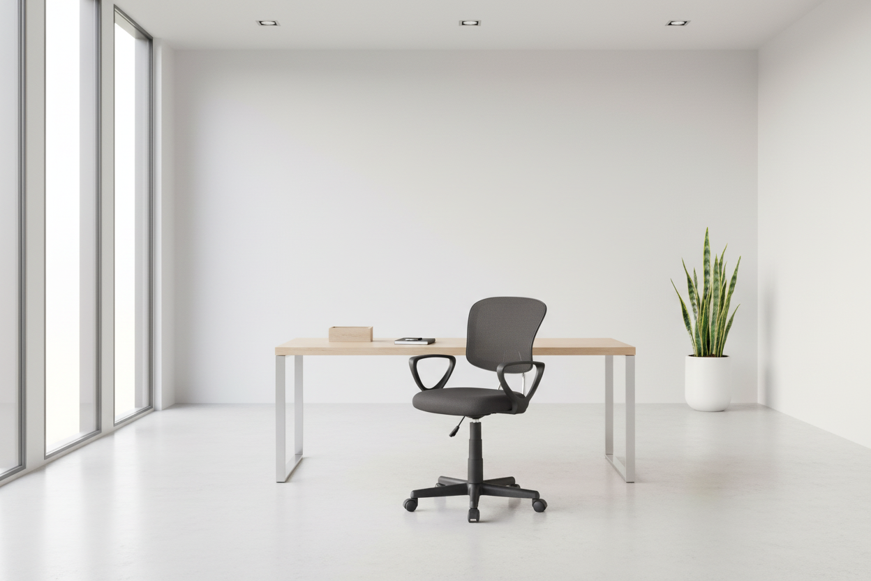 CHAISE DE BUREAU - MAILLE NOIRE JUVENILE / MULTI-POSITIONS