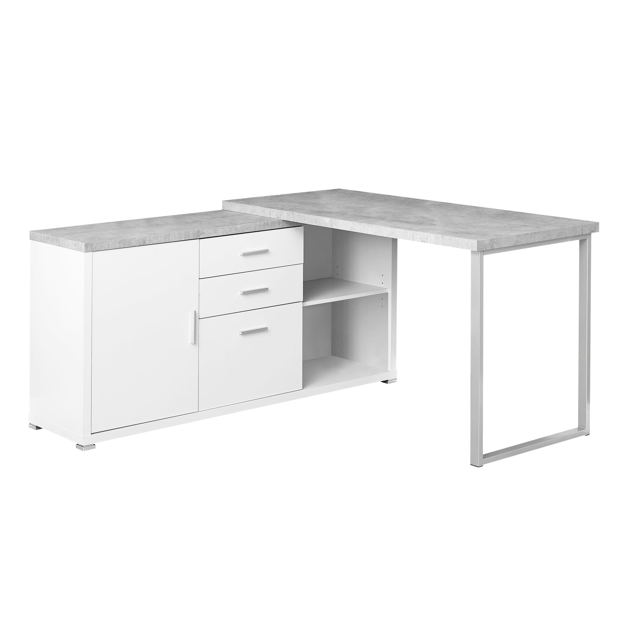 COMPUTER DESK - 60"L / DARK TAUPE LEFT OR RIGHT FACING