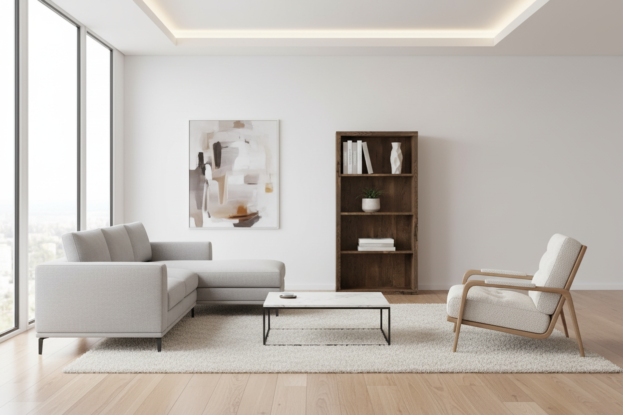 BOOKCASE - 48"H / ESPRESSO WITH ADJUSTABLE SHELVES